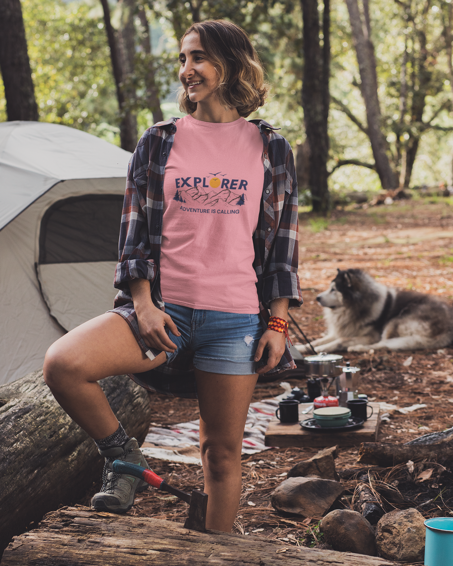 Unisex Adventure is calling Cotton T shirt