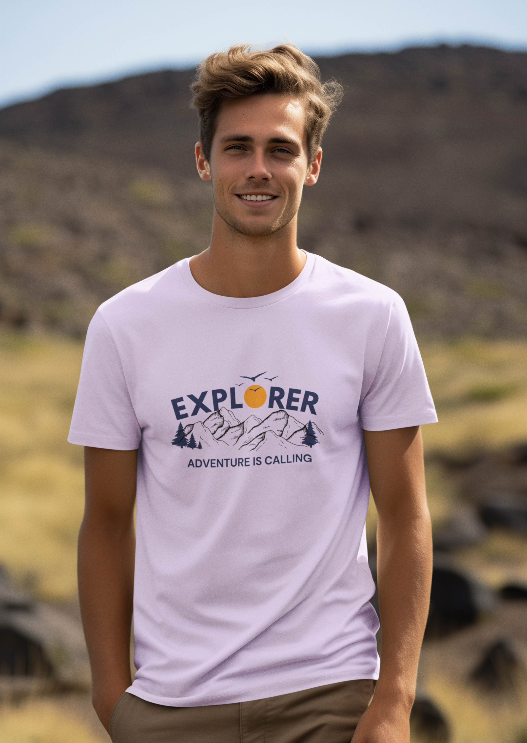 Unisex Adventure is calling Cotton T shirt