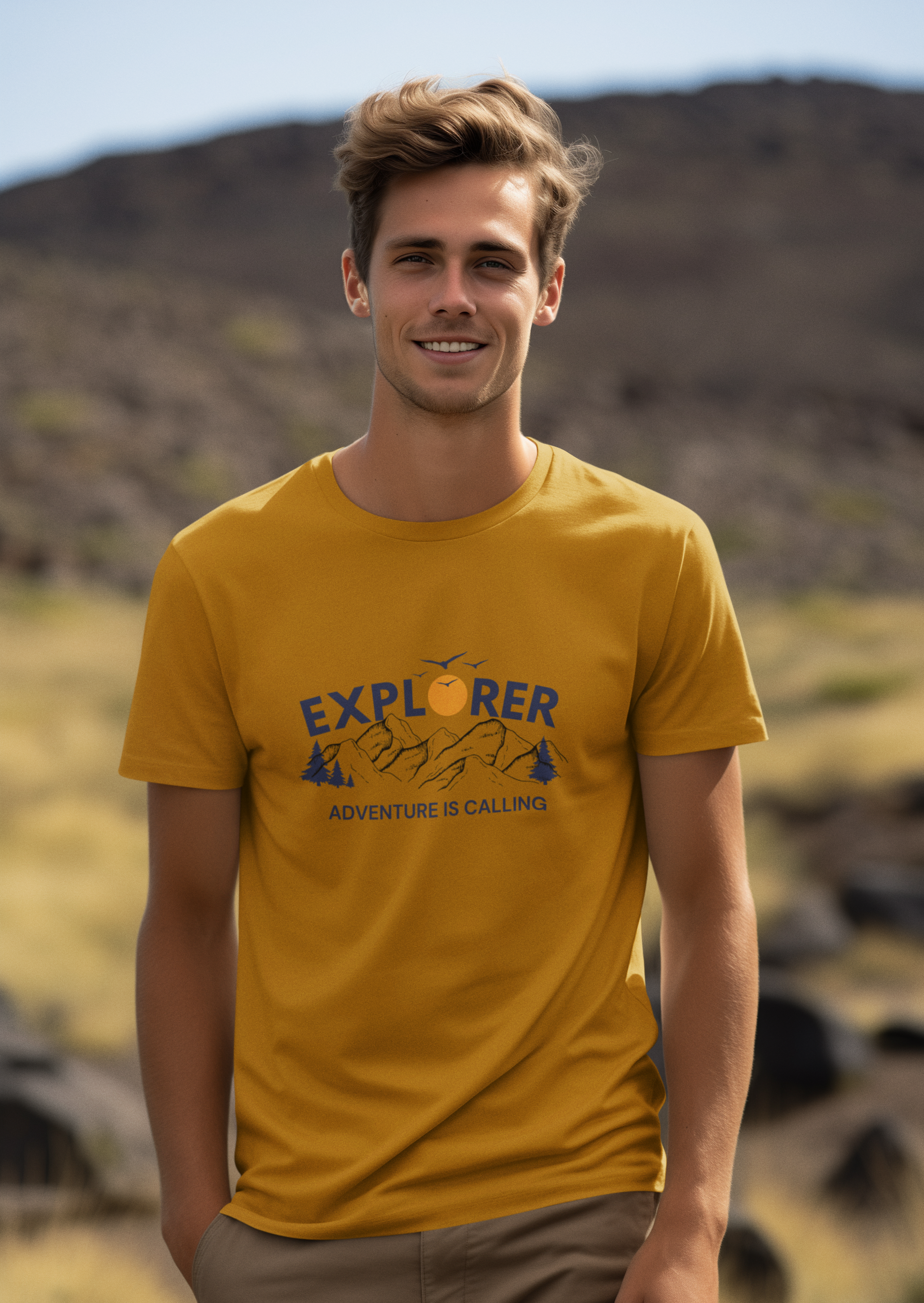 Unisex Adventure is calling Cotton T shirt