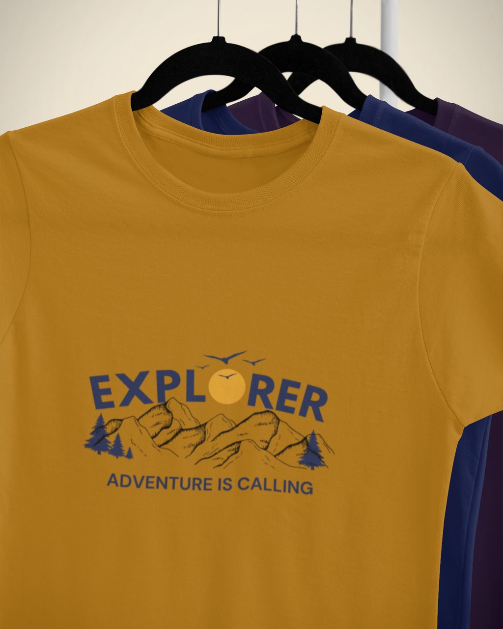 Unisex Adventure is calling Cotton T shirt
