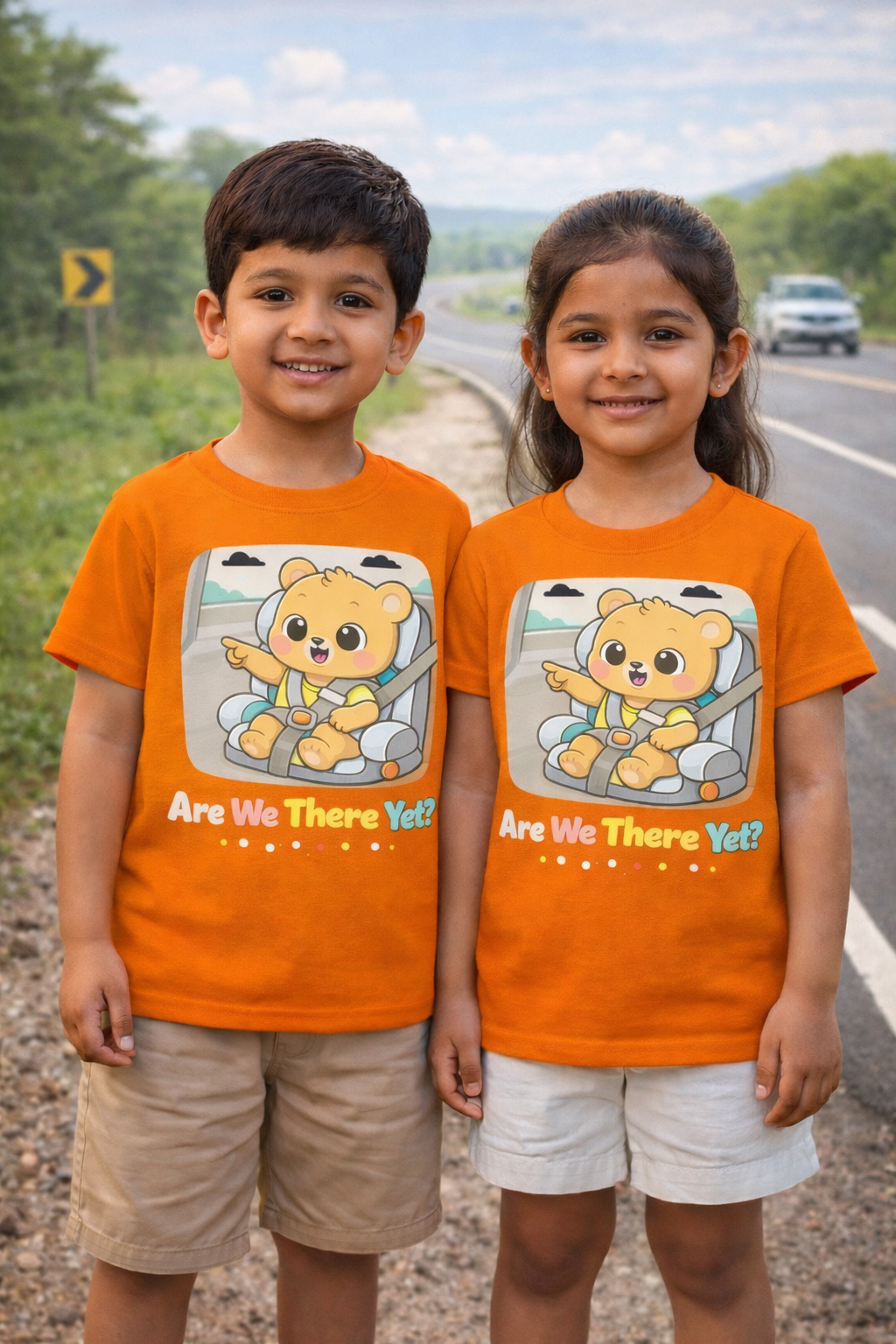 Are We There Yet Kids Travel T Shirt Adventure Hiking Camping Camper Van Beach Cruise Vacation Road Trip Wildlife Safari Wanderlust Explorer Nature Lover Mountain Outdoor Adventure Travel Vacation Camping Campfire Graphic Quote T shirt