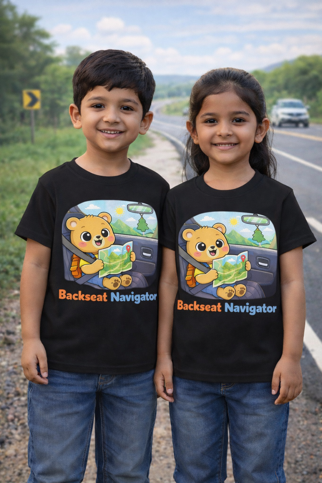 Backseat Navigator Kids Travel T shirt Adventure Hiking Camping Camper Van Beach Cruise Vacation Road Trip Wildlife Safari Wanderlust Explorer Nature Lover Mountain Outdoor Adventure Travel Vacation Camping Campfire Graphic Quote T shirt