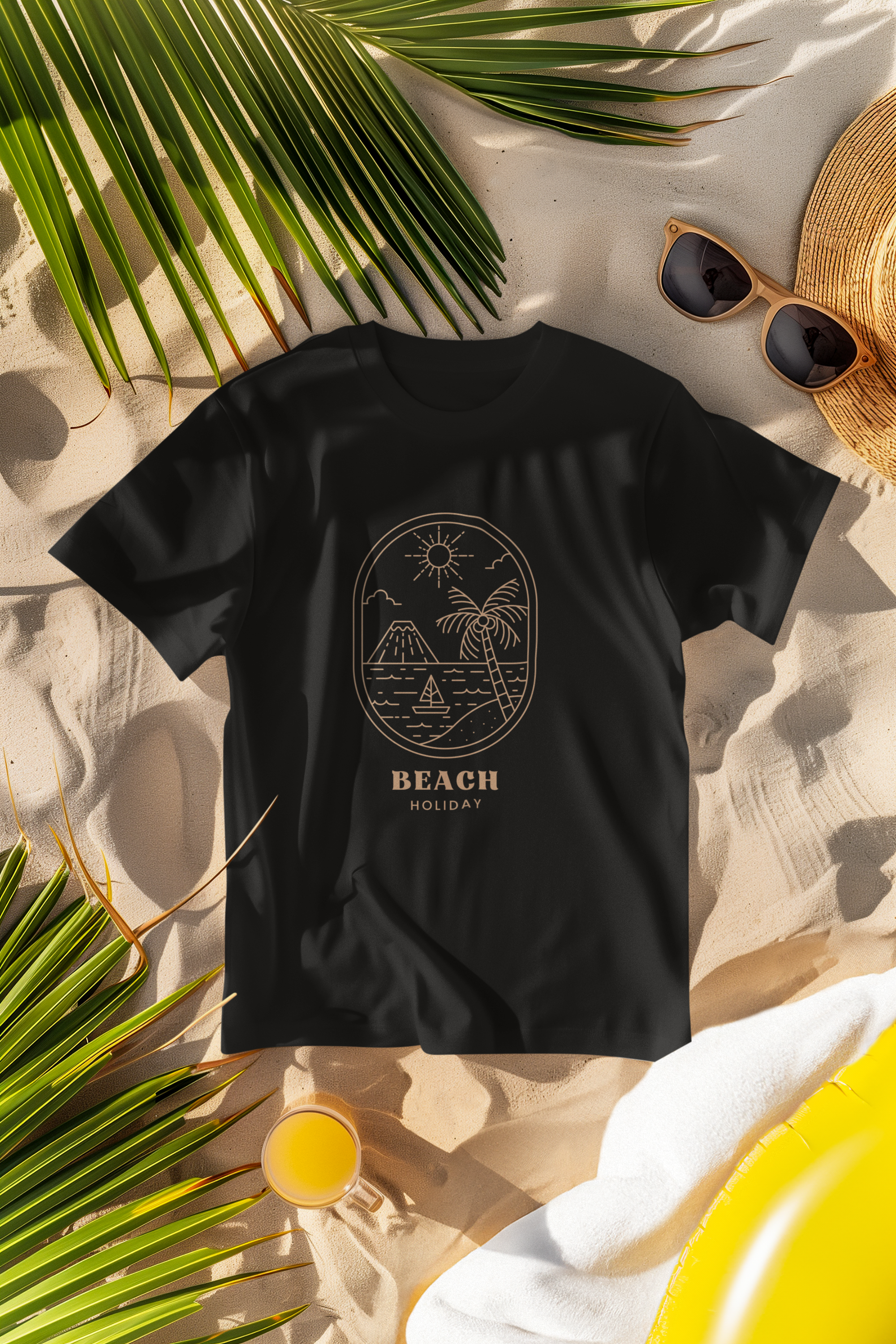 Unisex Beach Holiday Cotton T shirt