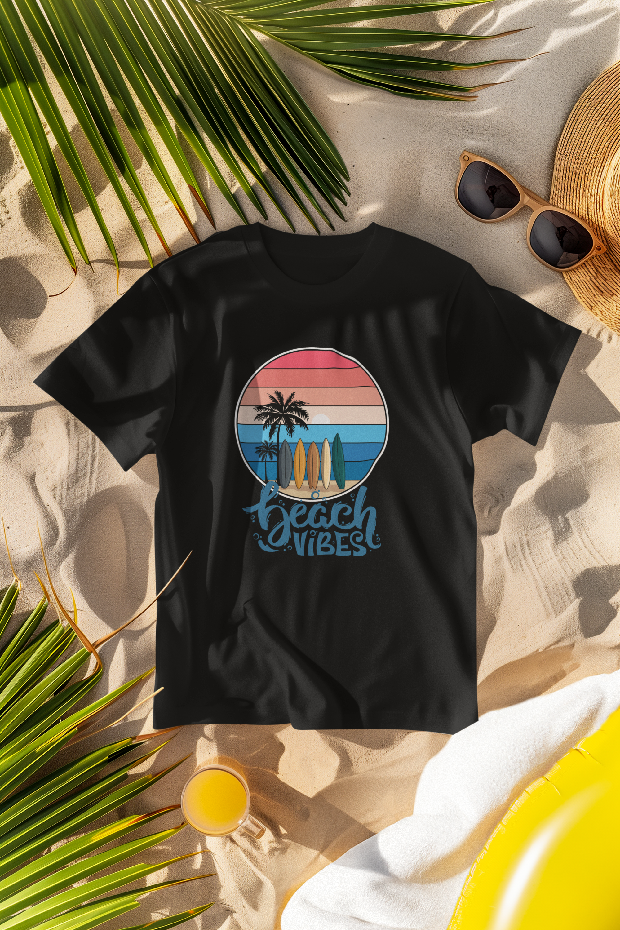Unisex Beach Vibes Cotton T-Shirt