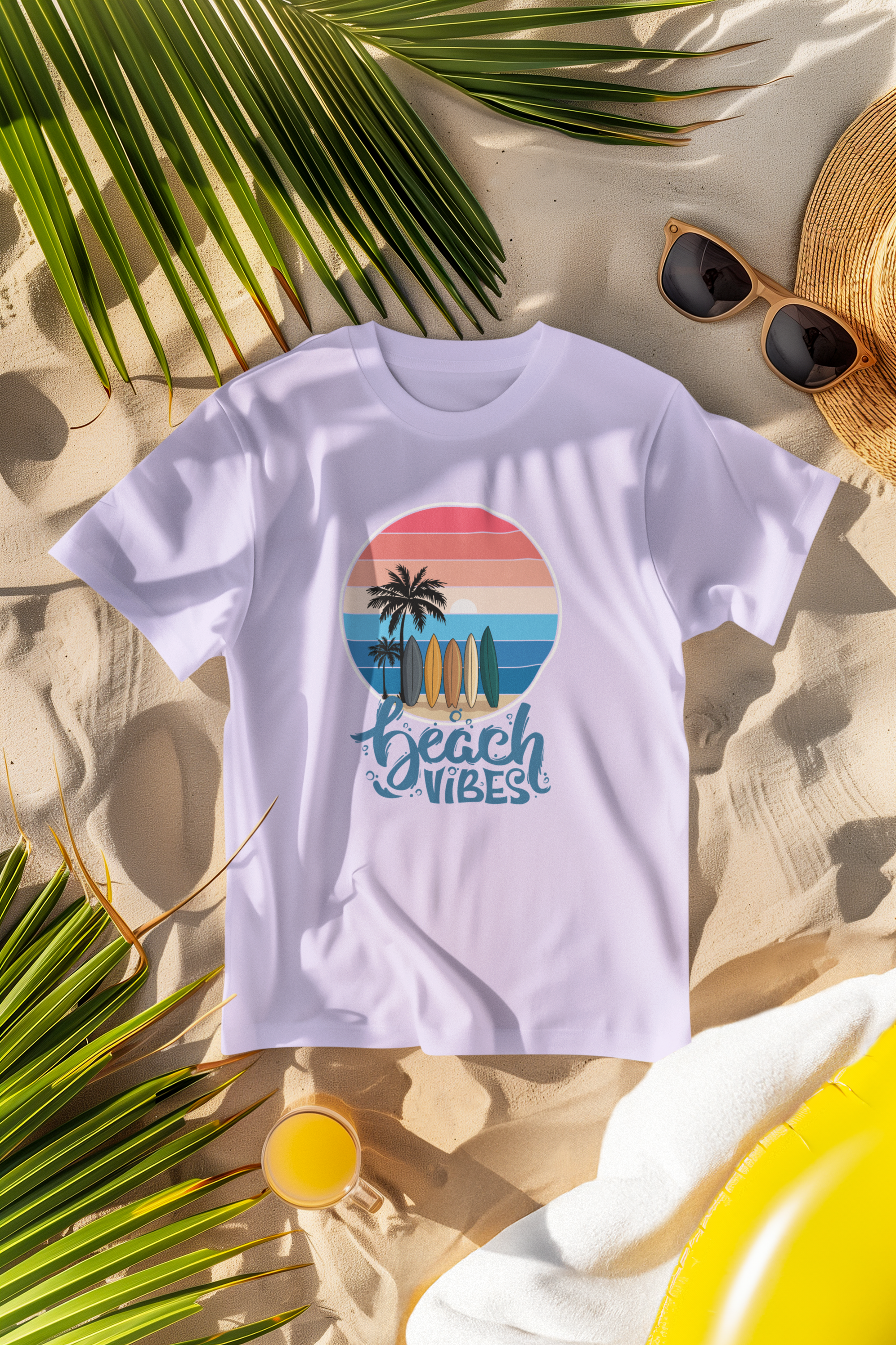Unisex Beach Vibes Cotton T-Shirt