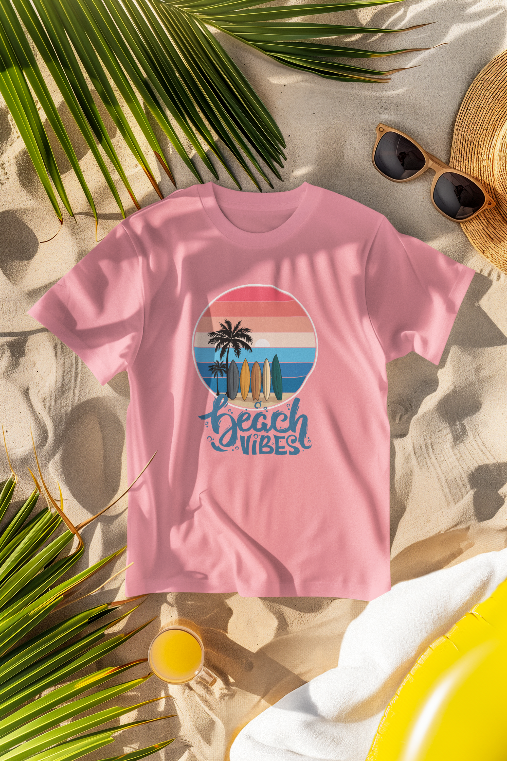 Unisex Beach Vibes Cotton T-Shirt