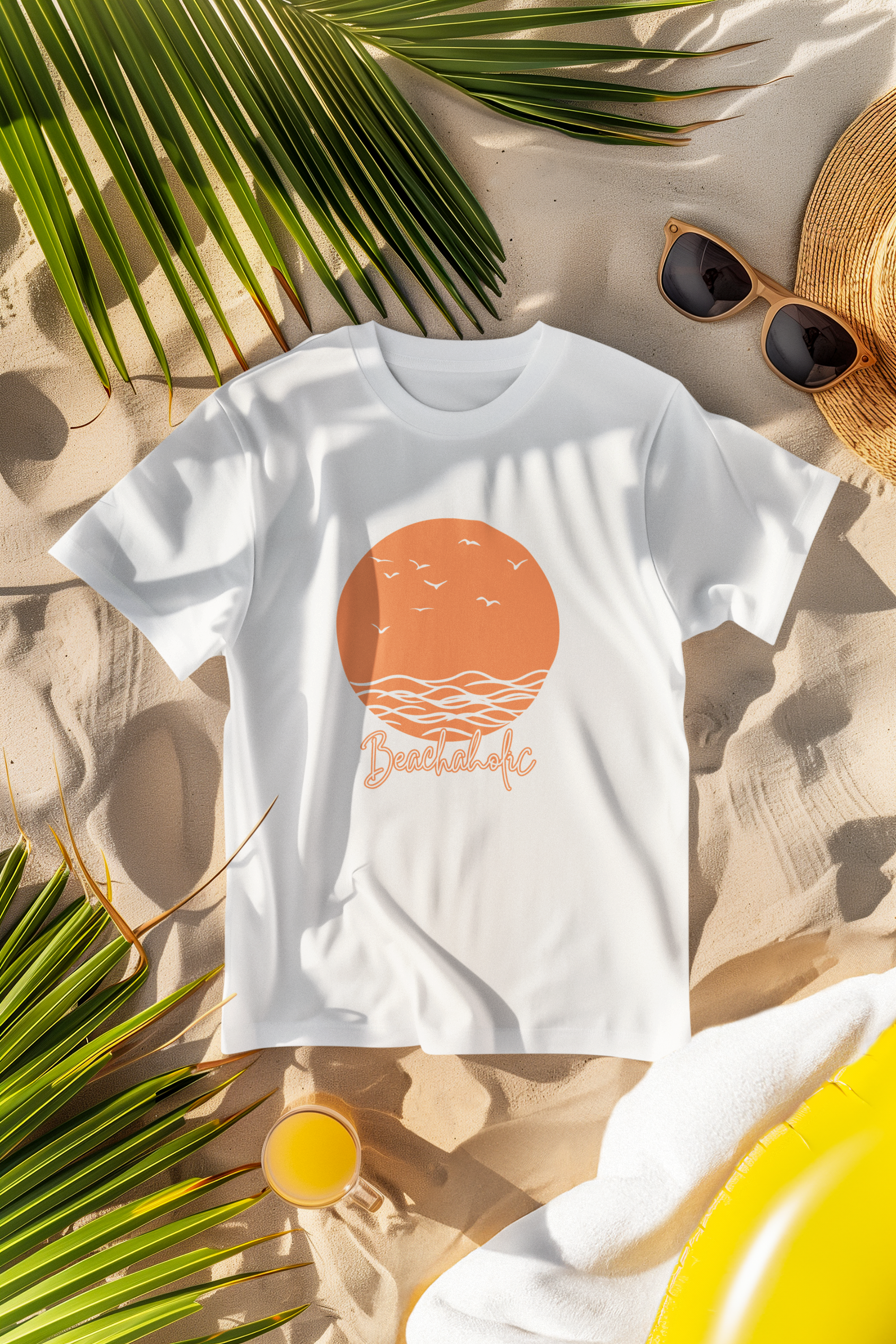 Unisex Beachaholic Cotton T-Shirt