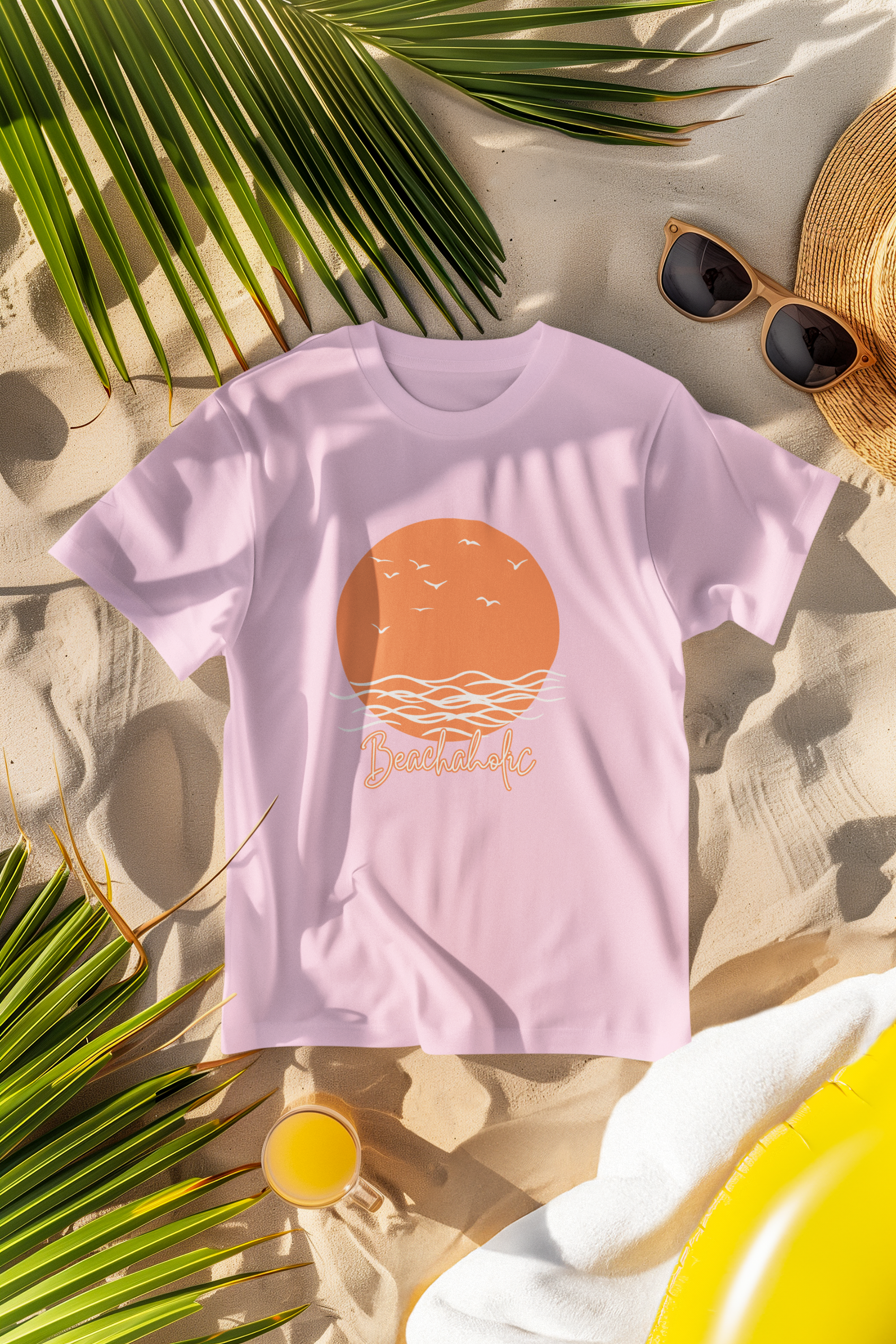 Unisex Beachaholic Cotton T-Shirt
