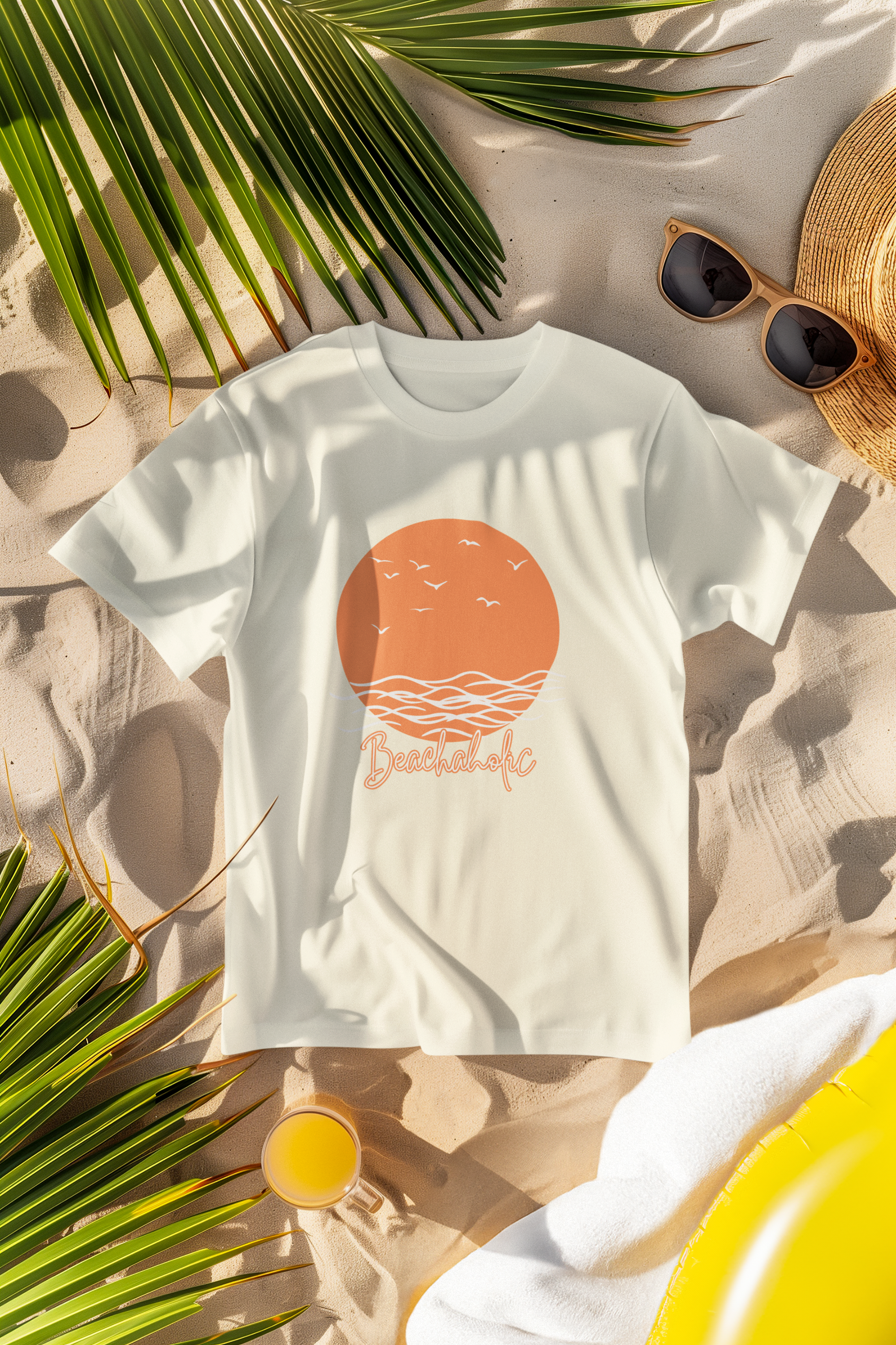 Unisex Beachaholic Cotton T-Shirt