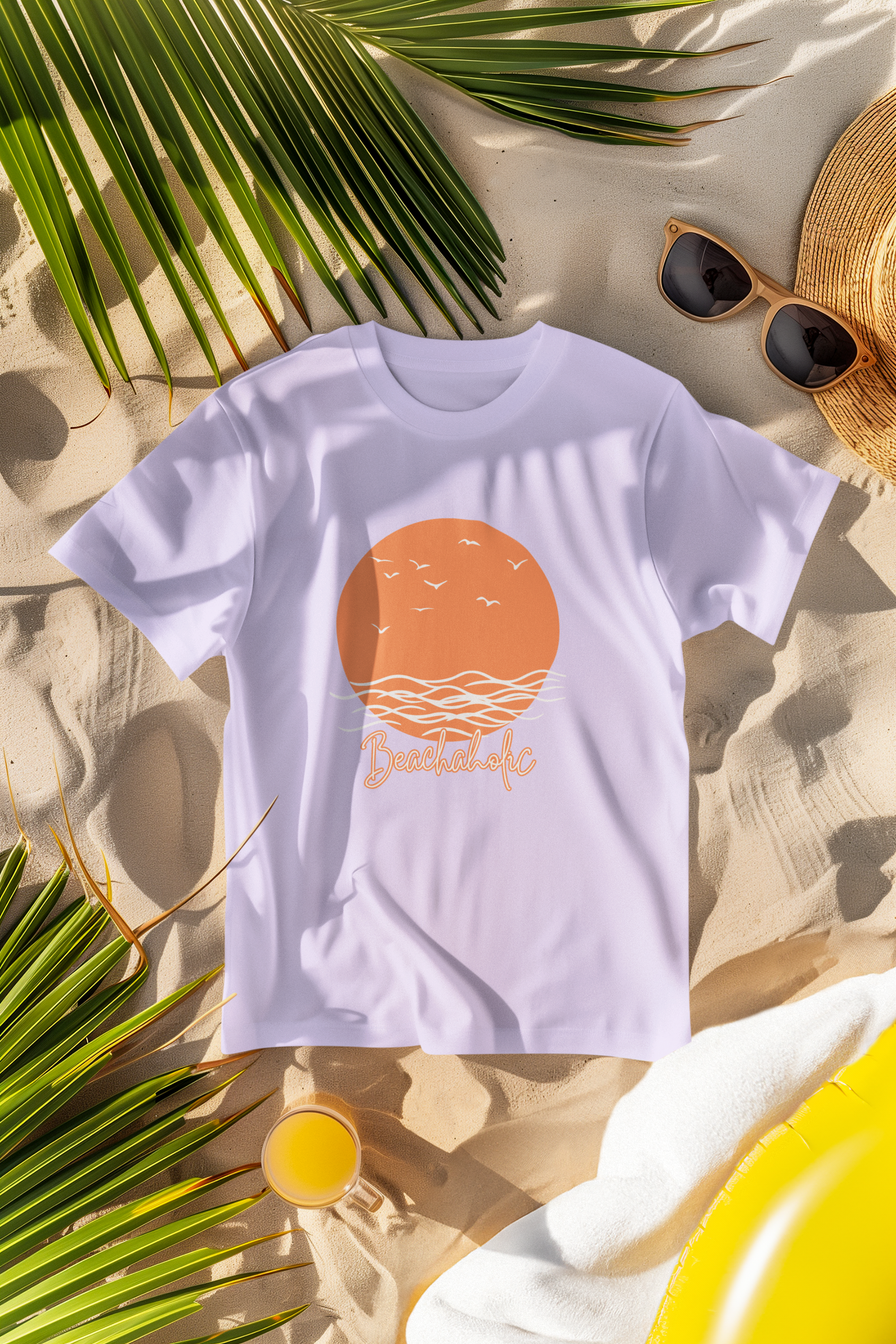 Unisex Beachaholic Cotton T-Shirt