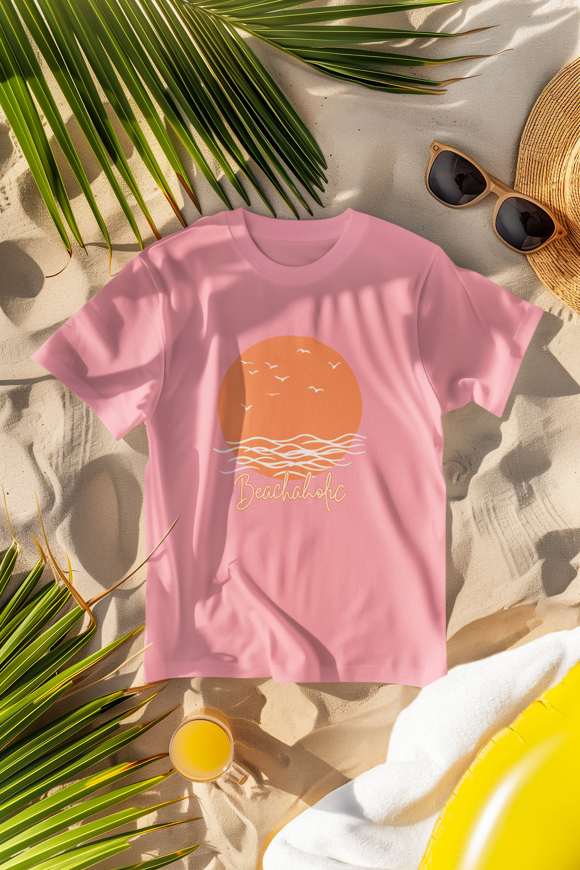 Unisex Beachaholic Cotton T-Shirt
