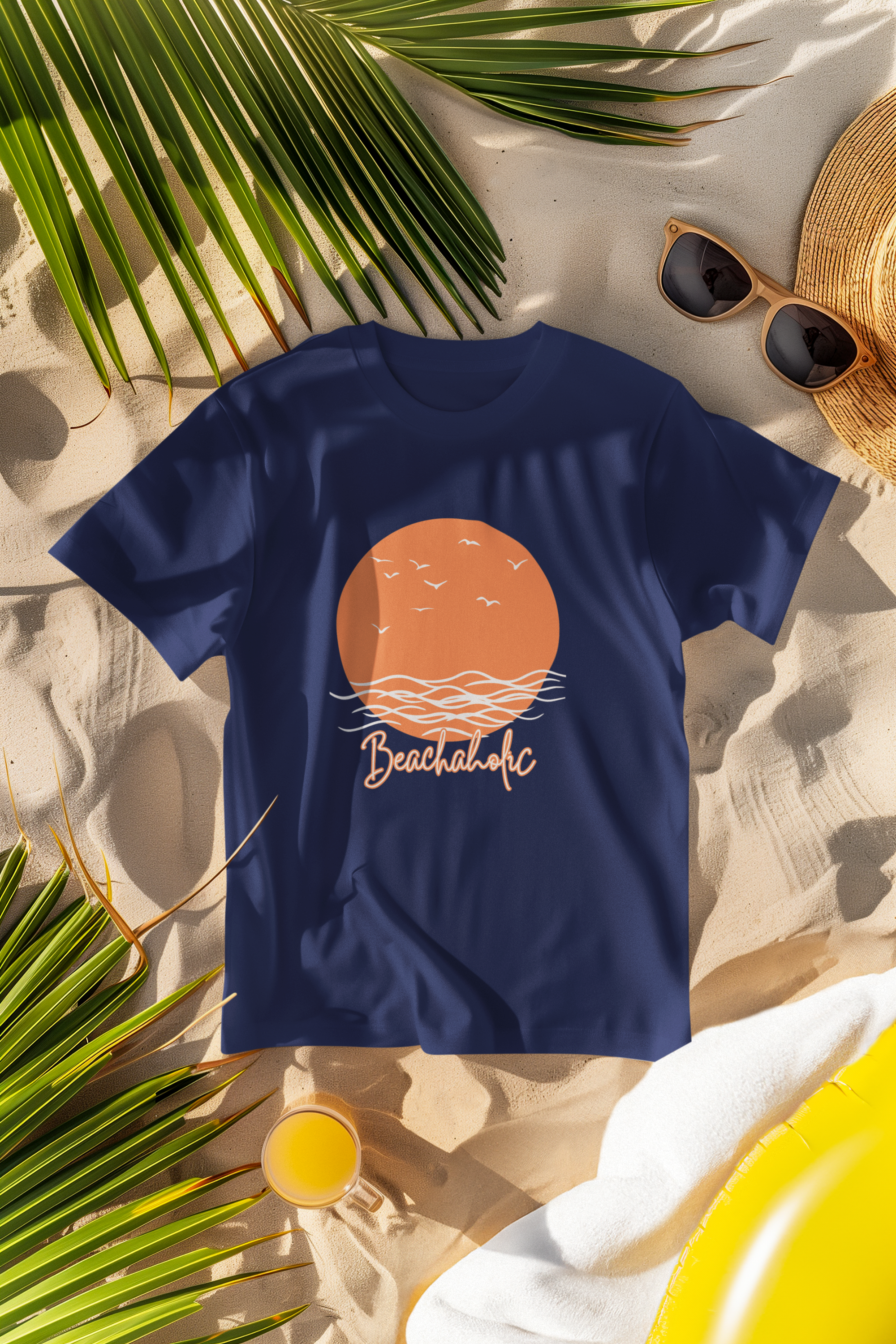 Unisex Beachaholic Cotton T-Shirt