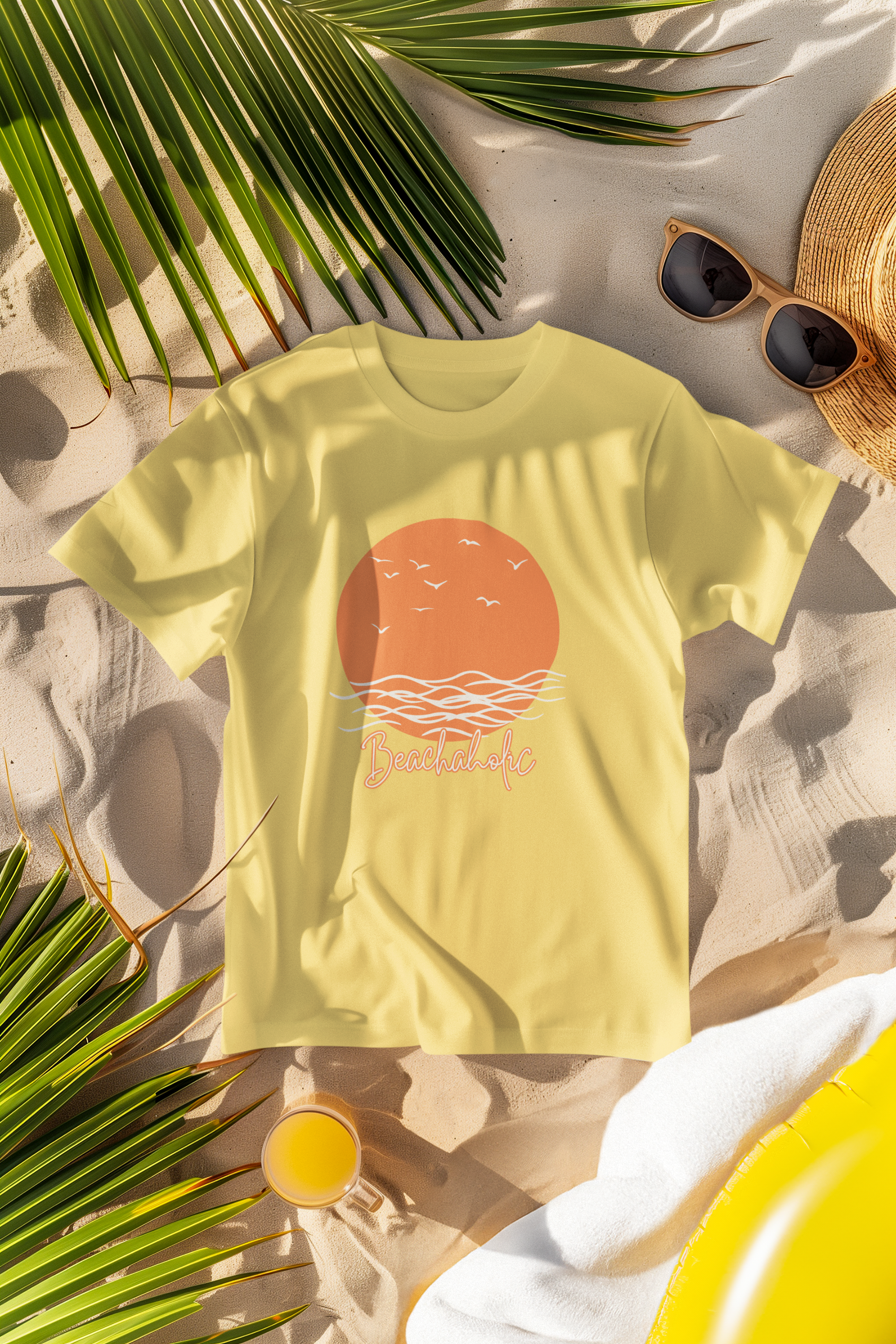 Unisex Beachaholic Cotton T-Shirt