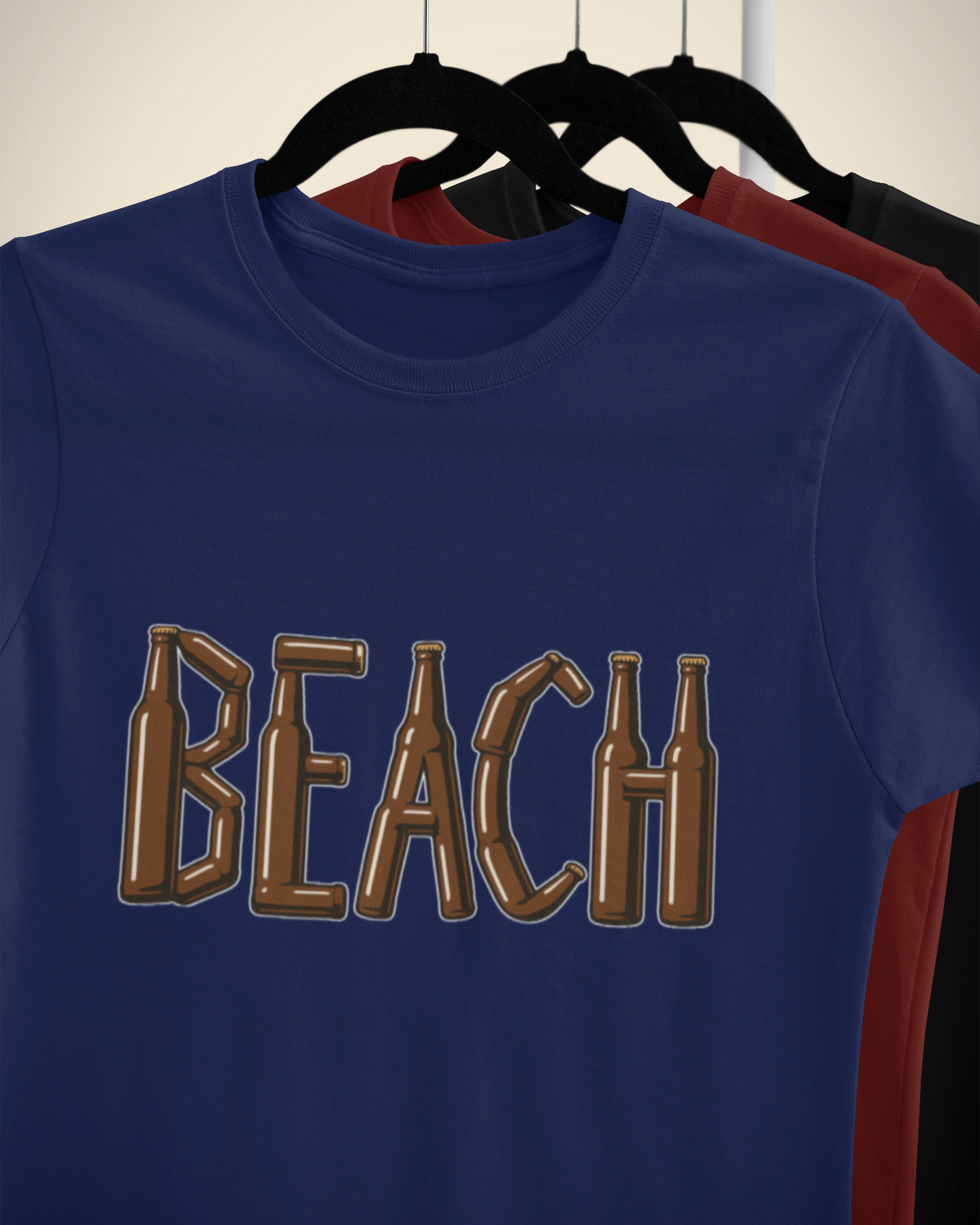 Unisex Beach Bottle Cotton T shirt