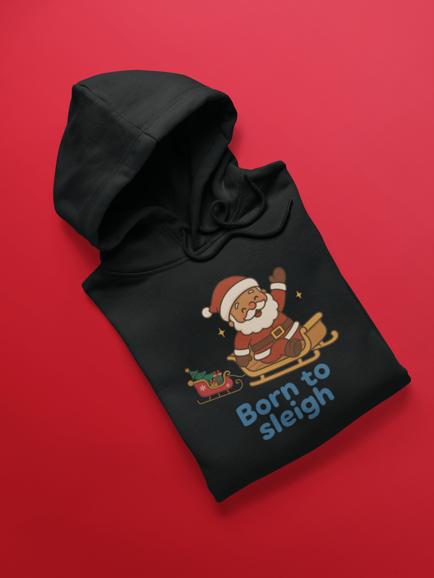 Unisex Kids Hoodie Born to Sleigh Black Adventure Hiking Camping Camper Van Beach Cruise Vacation Road Trip Wildlife Safari Wanderlust Explorer Nature Lover Mountain Outdoor Adventure Travel Vacation Camping Campfire Graphic Quote T shirt