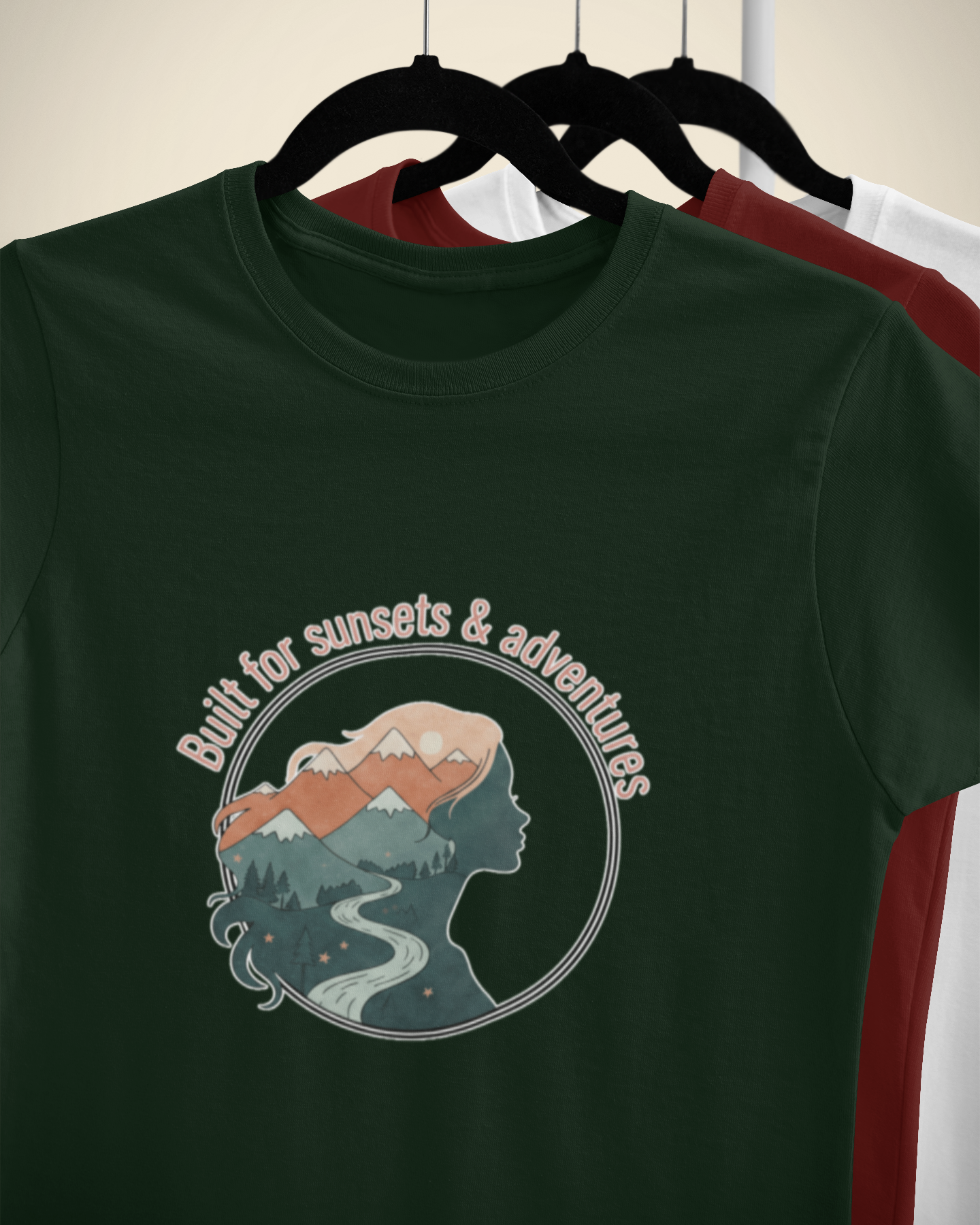 Unisex Built for Sunsets and Adventure Cotton T shirt