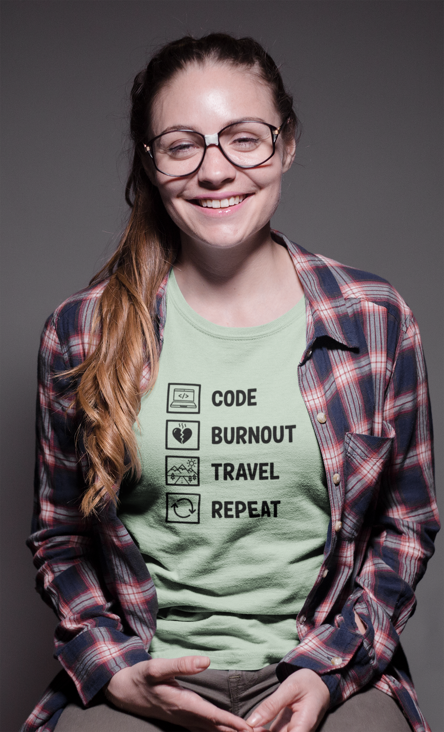 Unisex Geek Burnout Traveler Cotton T-Shirt