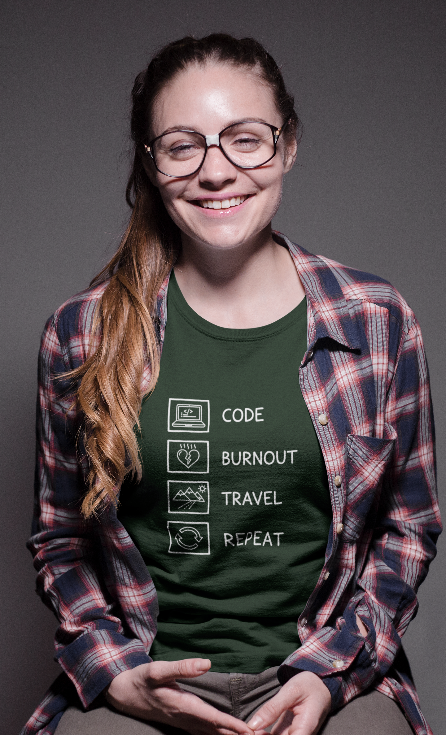 Unisex Geek Burnout Traveler Cotton T-Shirt
