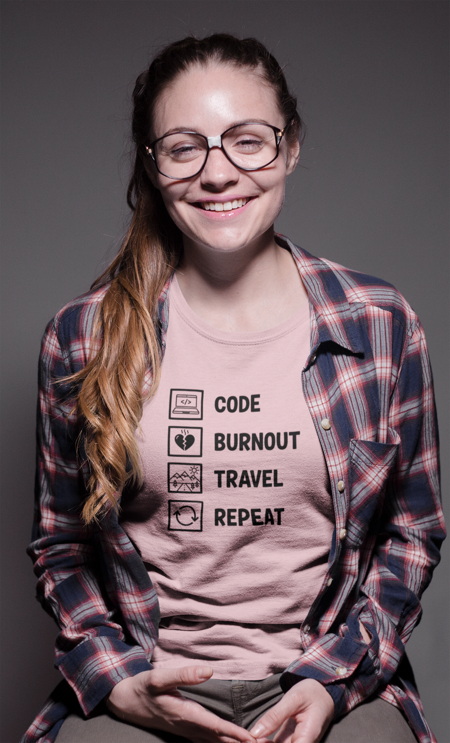 Unisex Geek Burnout Traveler Cotton T-Shirt