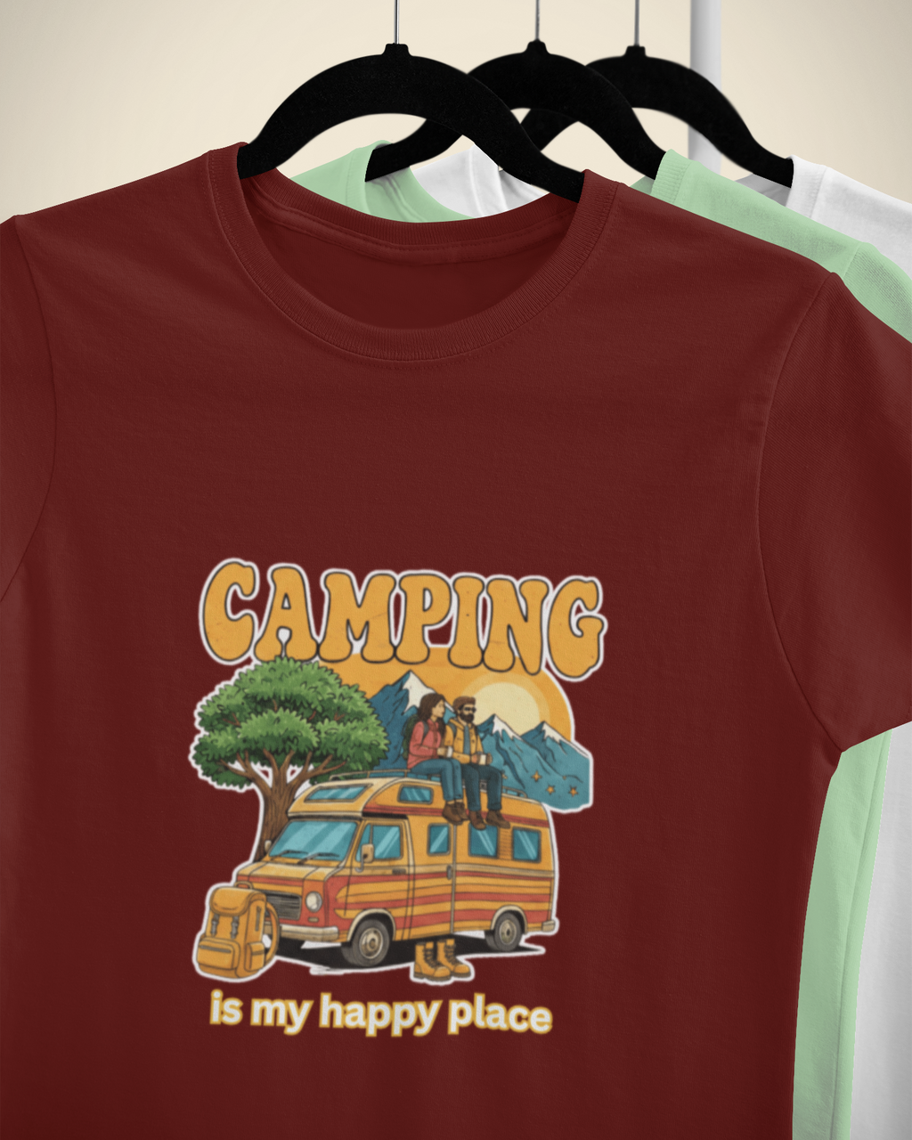 Unisex Camping Is My Happy Place T-Shirt