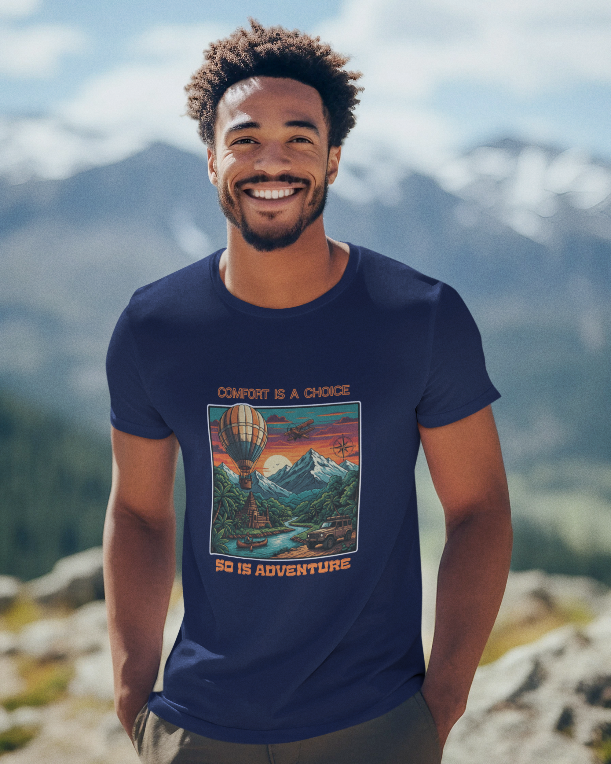 Unisex Comfort Is A Choice Cotton T shirt