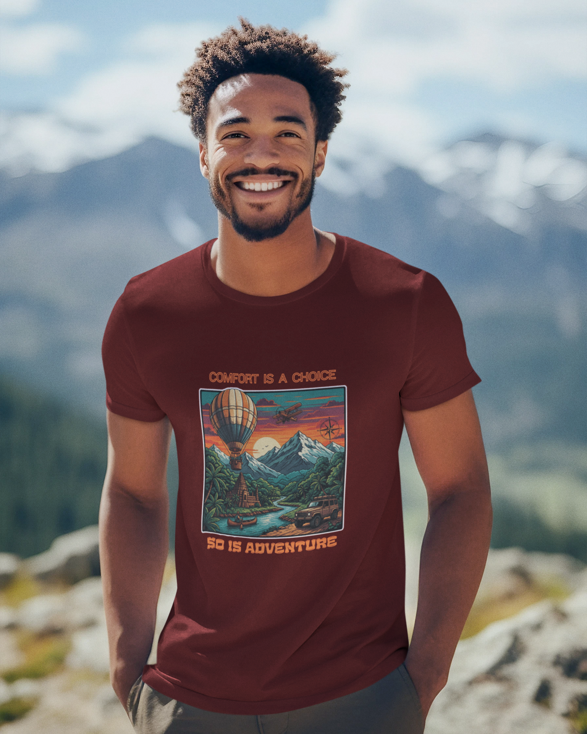 Unisex Comfort Is A Choice Cotton T shirt