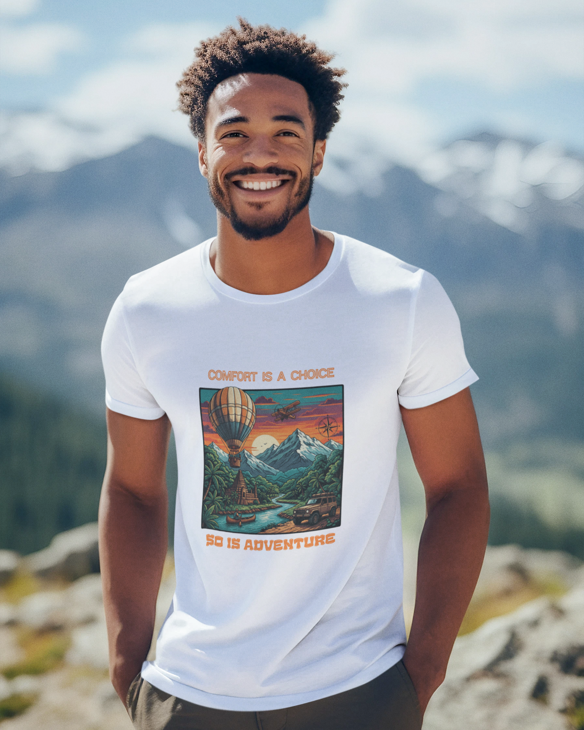 Unisex Comfort Is A Choice Cotton T shirt