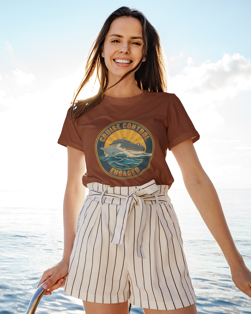 Unisex Cruise Control engaged - Cruise Vacation Cotton T shirt