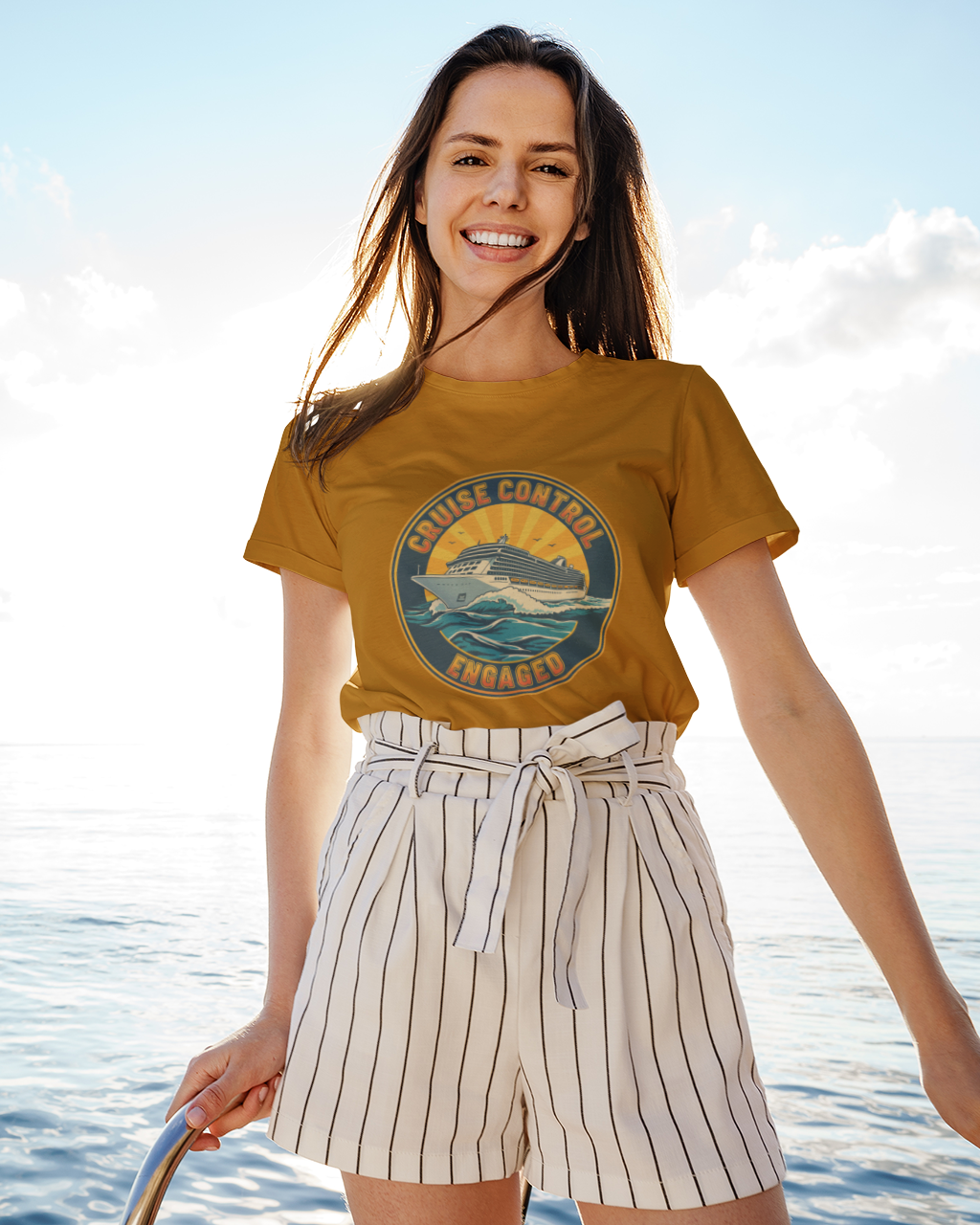 Unisex Cruise Control engaged - Cruise Vacation Cotton T shirt