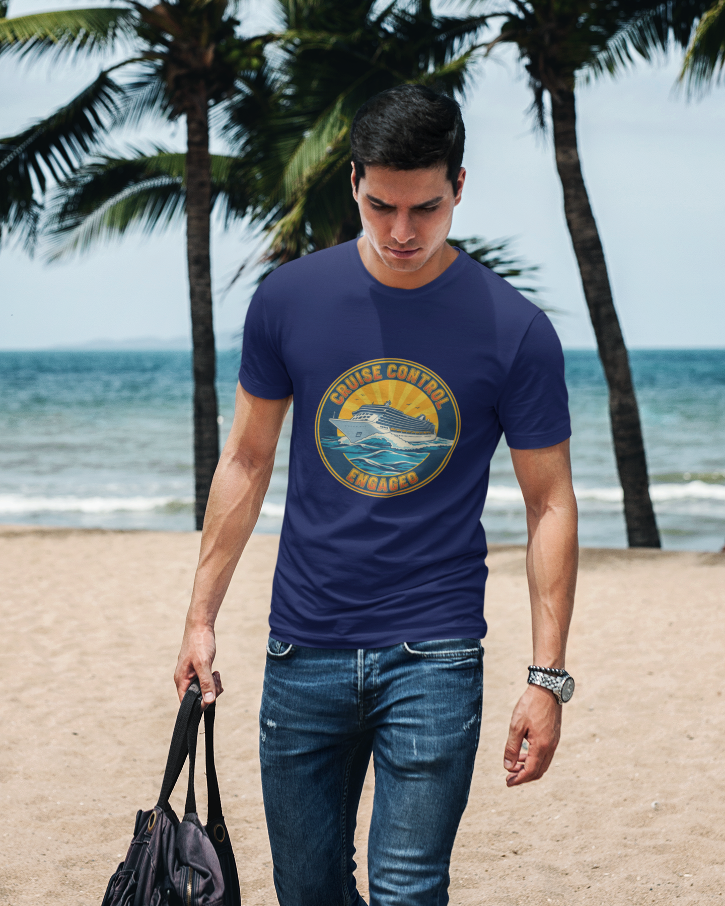 Unisex Cruise Control engaged - Cruise Vacation Cotton T shirt