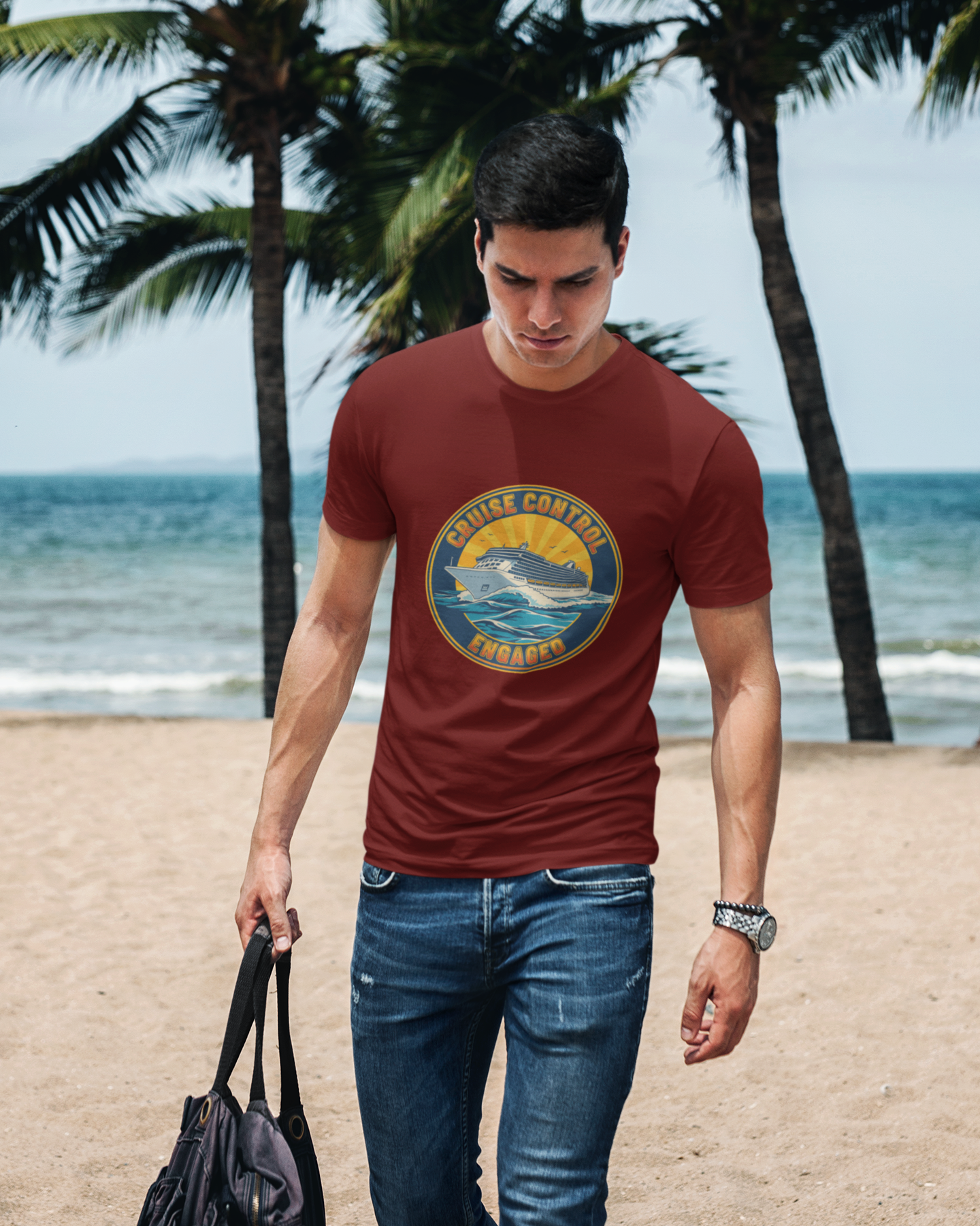 Unisex Cruise Control engaged - Cruise Vacation Cotton T shirt