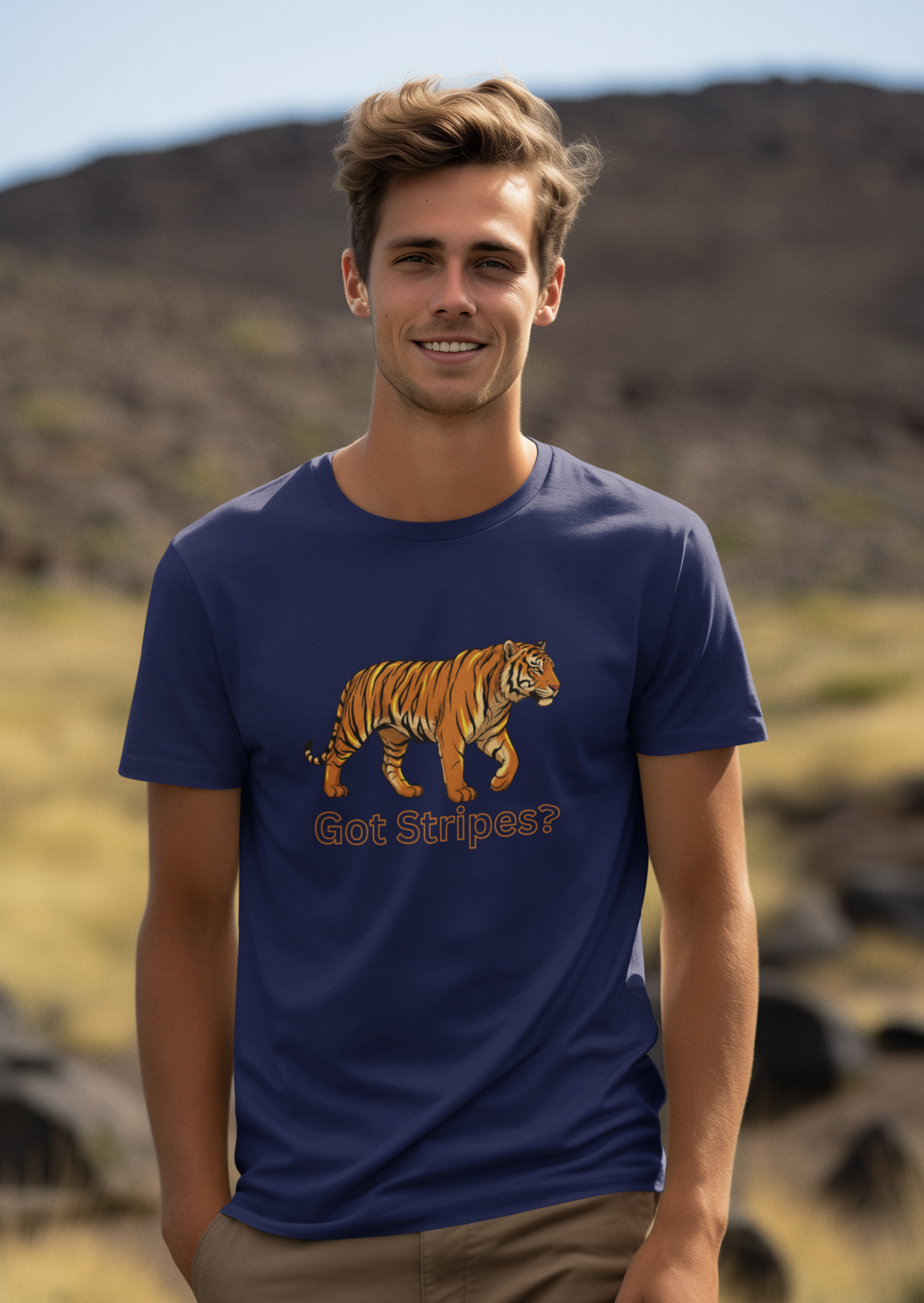 Unisex Tiger Safari Cotton T-Shirt