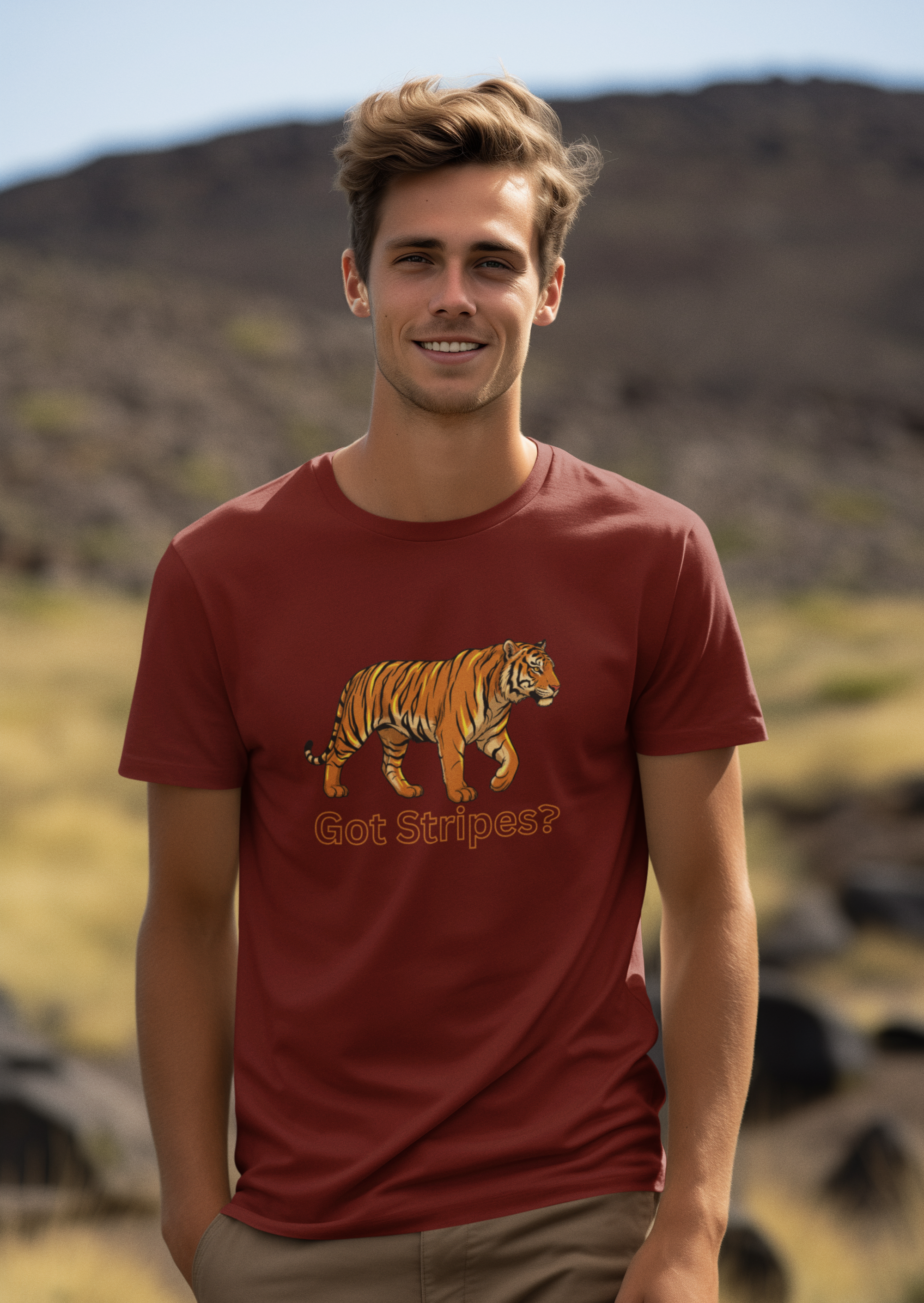 Unisex Tiger Safari Cotton T-Shirt