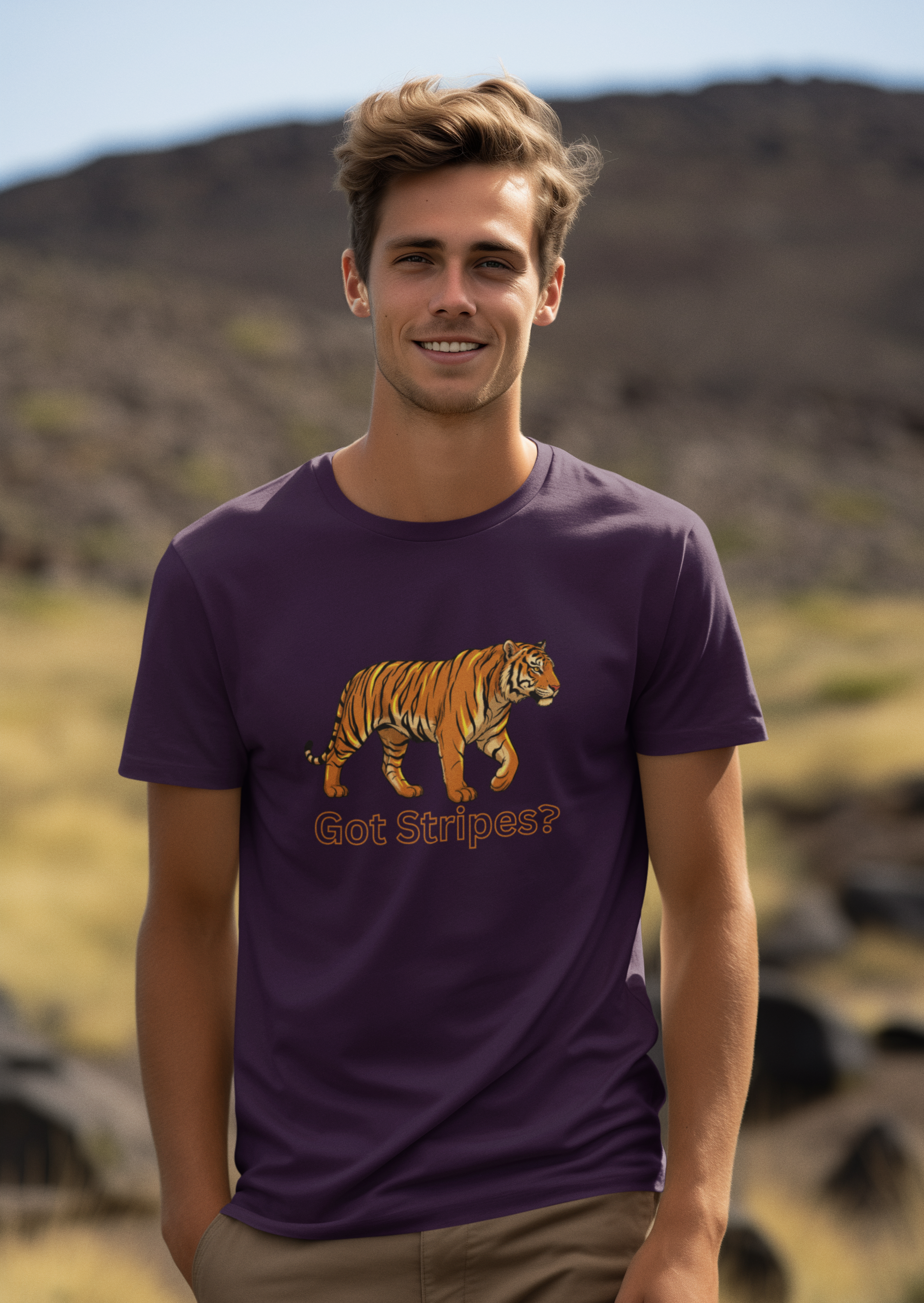 Unisex Tiger Safari Cotton T-Shirt