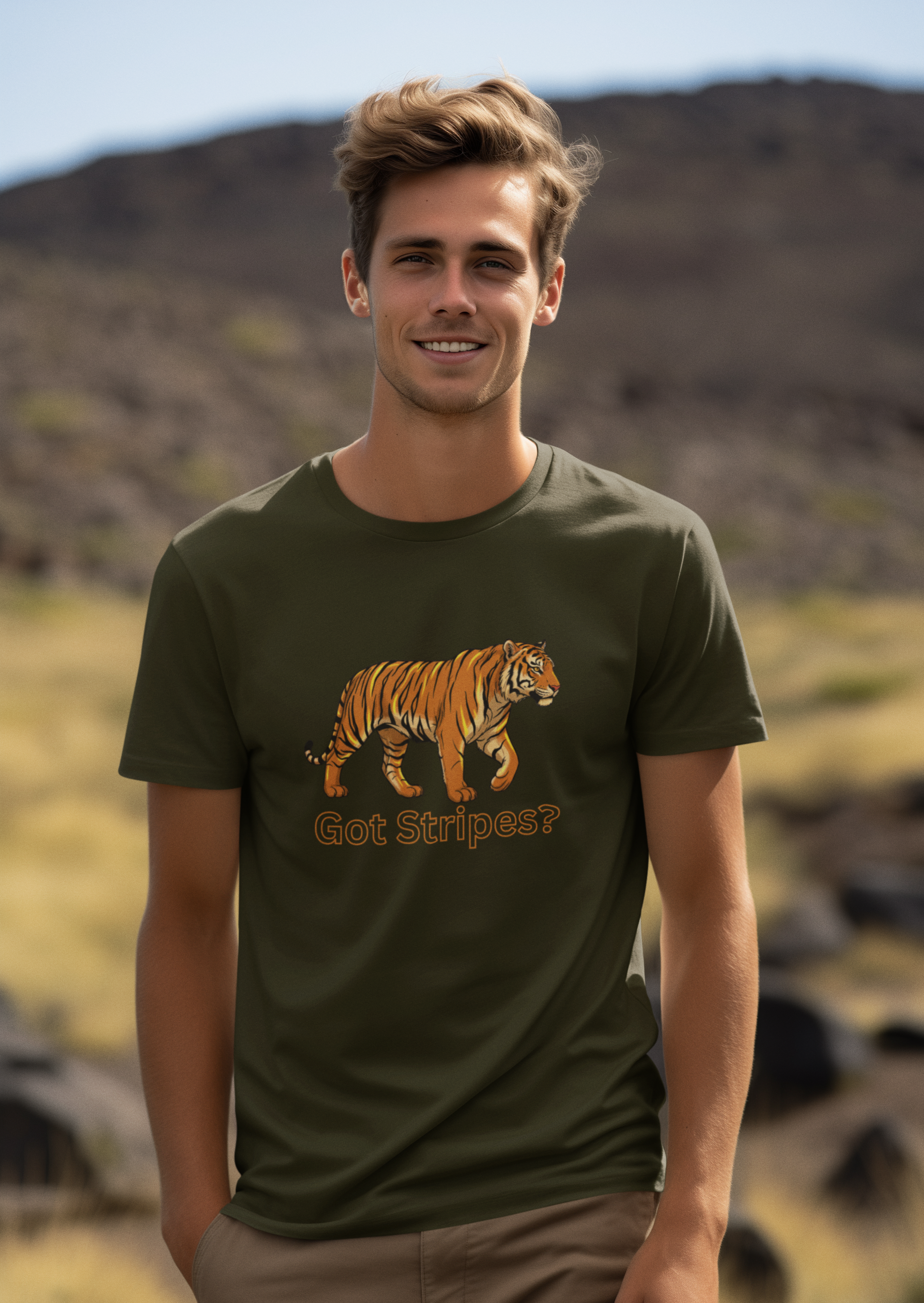 Unisex Tiger Safari Cotton T-Shirt