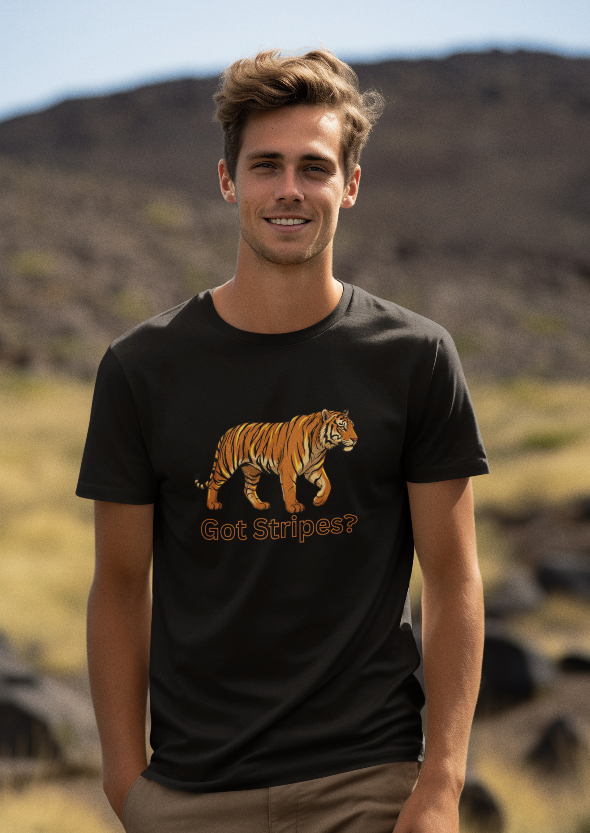 Unisex Tiger Safari Cotton T-Shirt