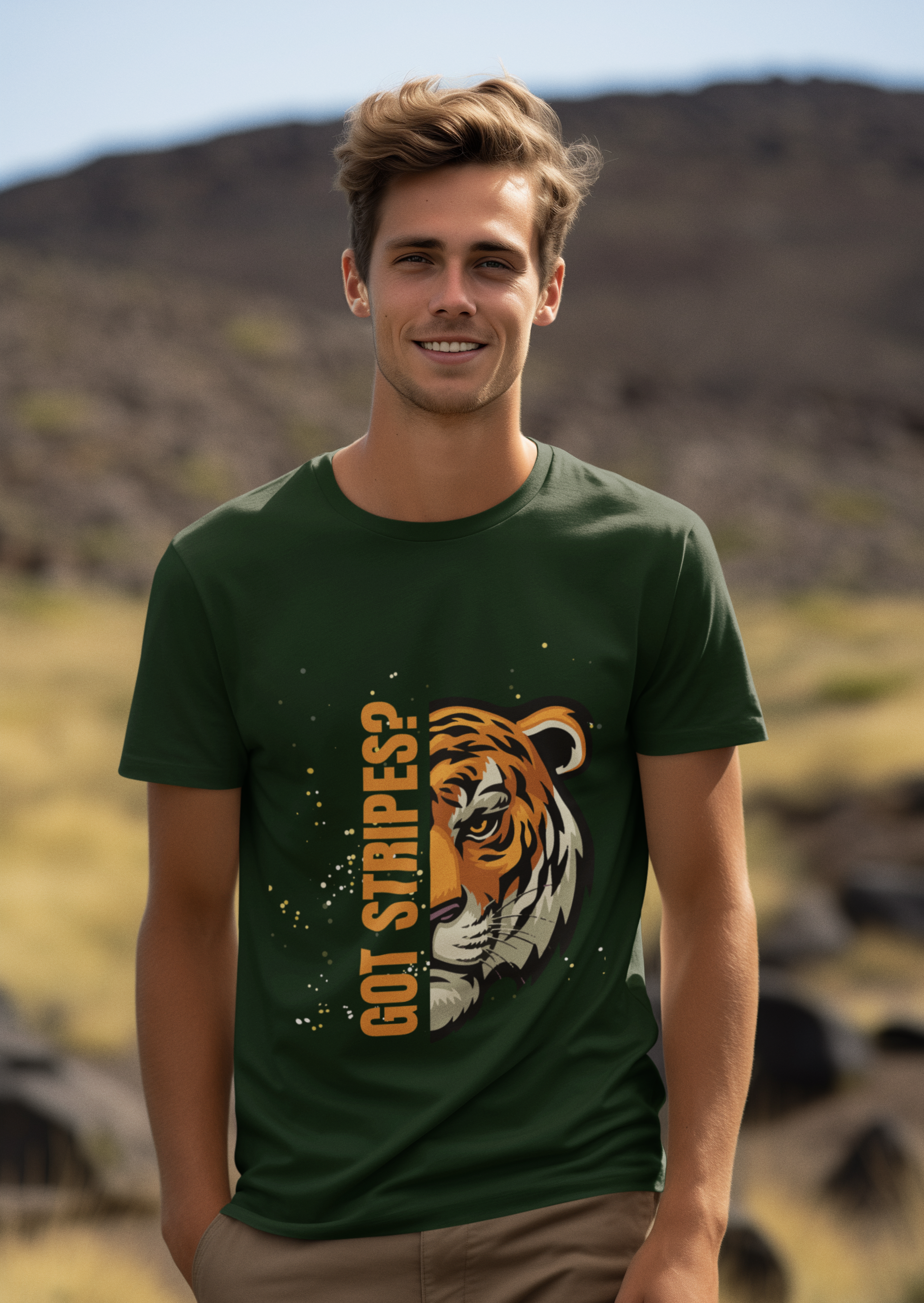 Unisex Got Stripes Tiger Safari Cotton T shirt