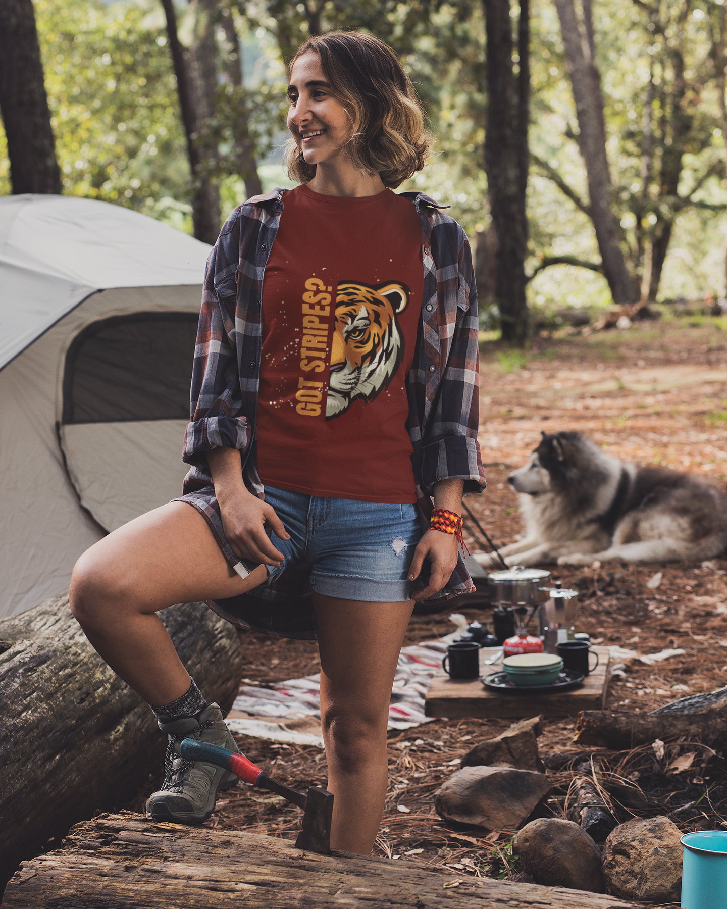 Unisex Got Stripes Tiger Safari Cotton T shirt