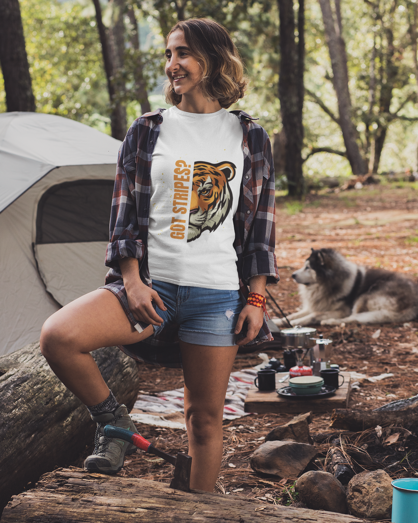 Unisex Got Stripes Tiger Safari Cotton T shirt
