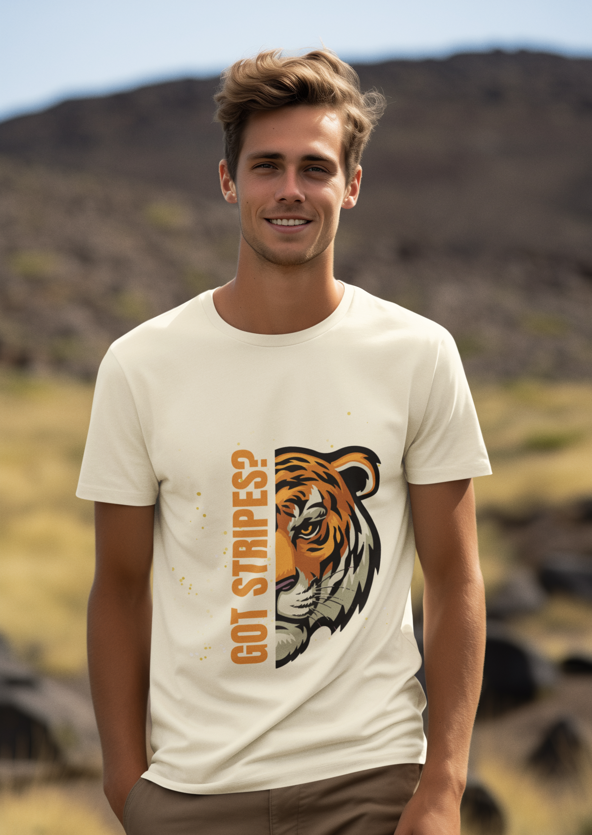 Unisex Got Stripes Tiger Safari Cotton T shirt
