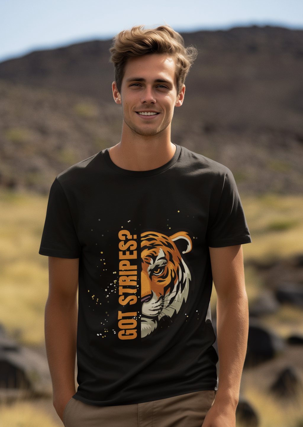 Unisex Got Stripes Tiger Safari Cotton T shirt