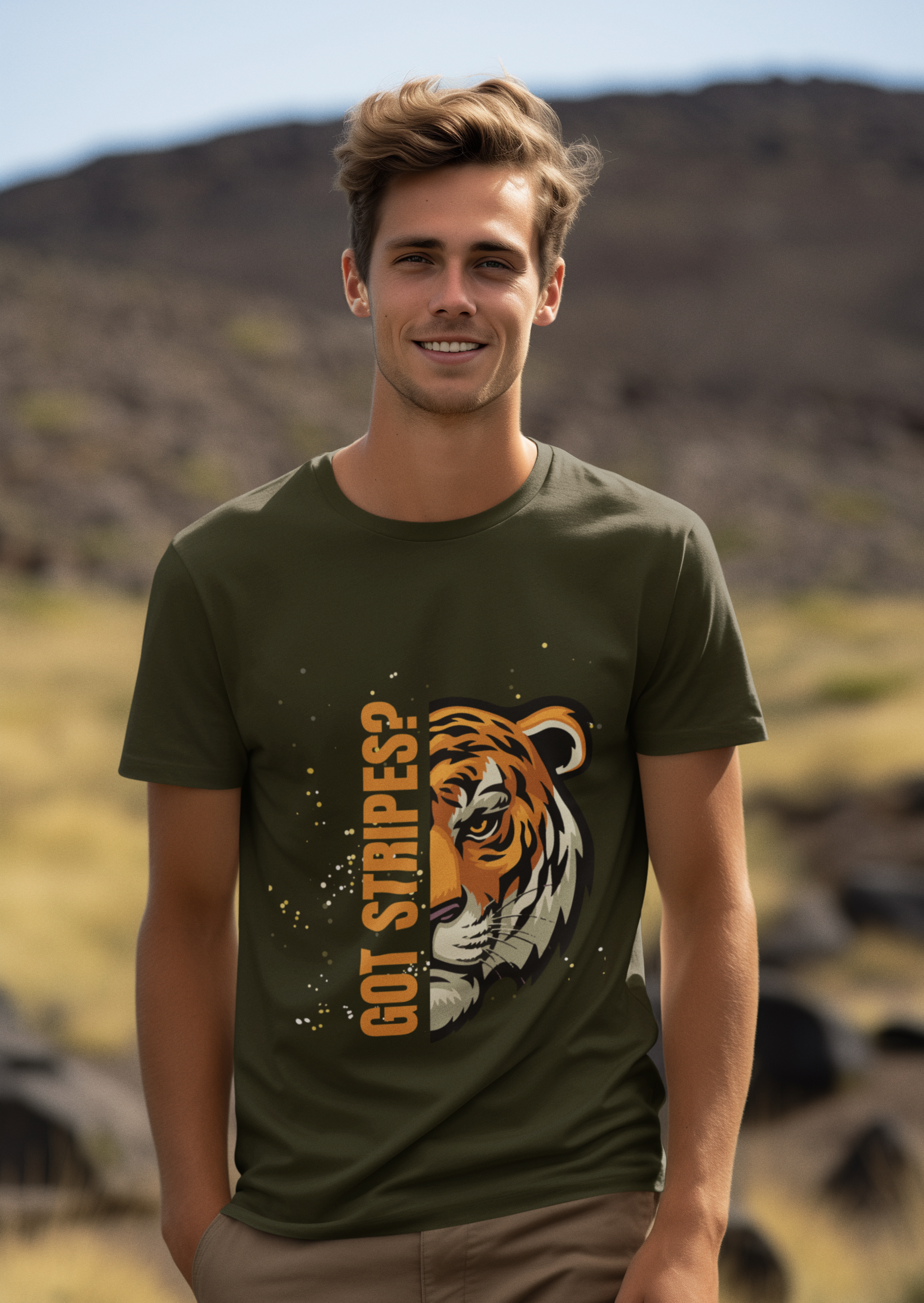 Unisex Got Stripes Tiger Safari Cotton T shirt