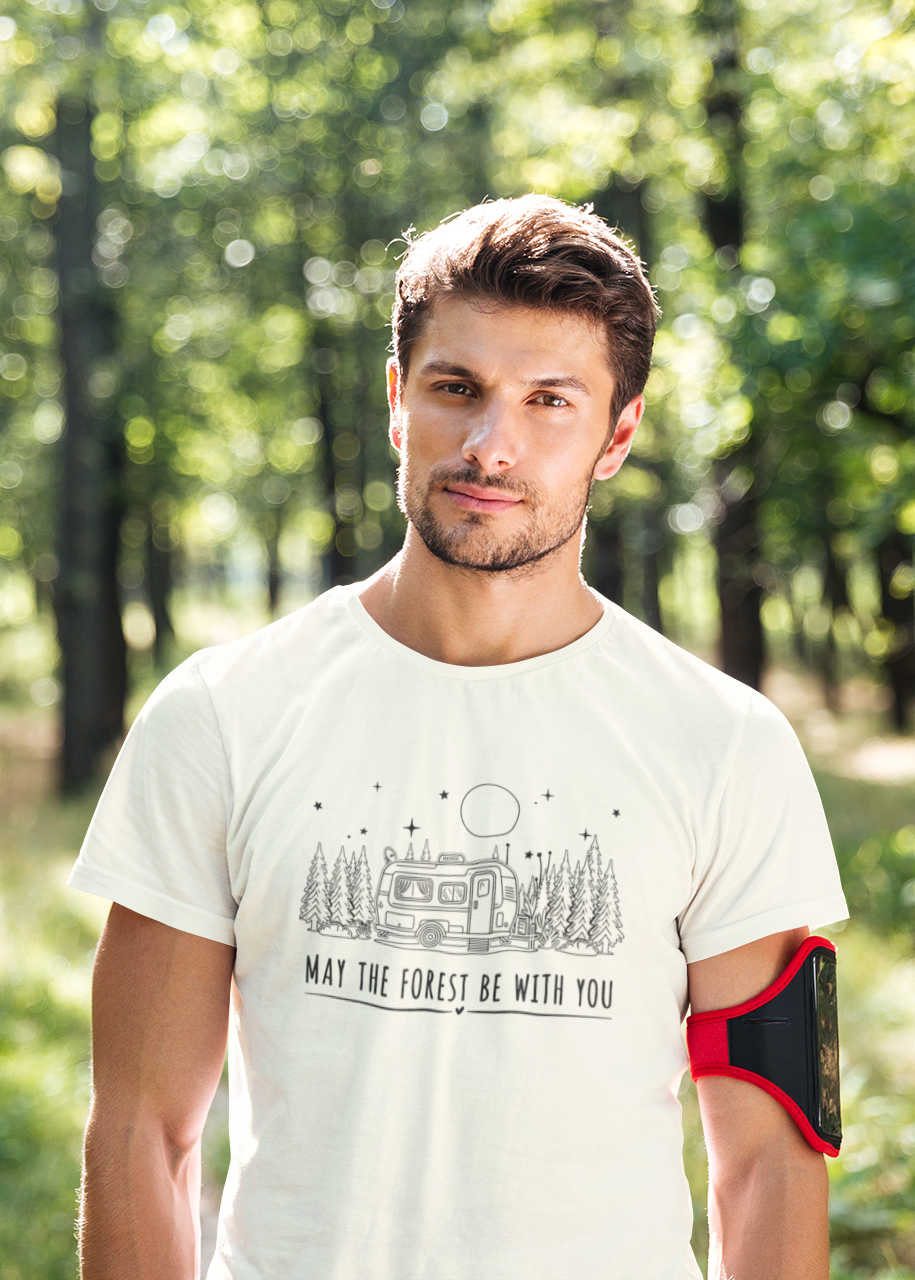 Unisex May the forest be with you Traveler Cotton T-Shirt