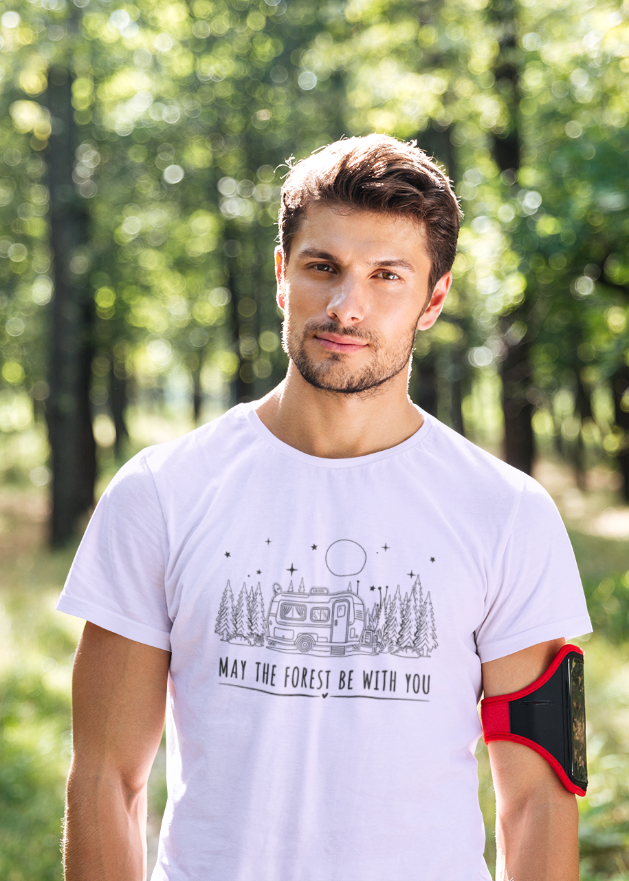 Unisex May the forest be with you Traveler Cotton T-Shirt