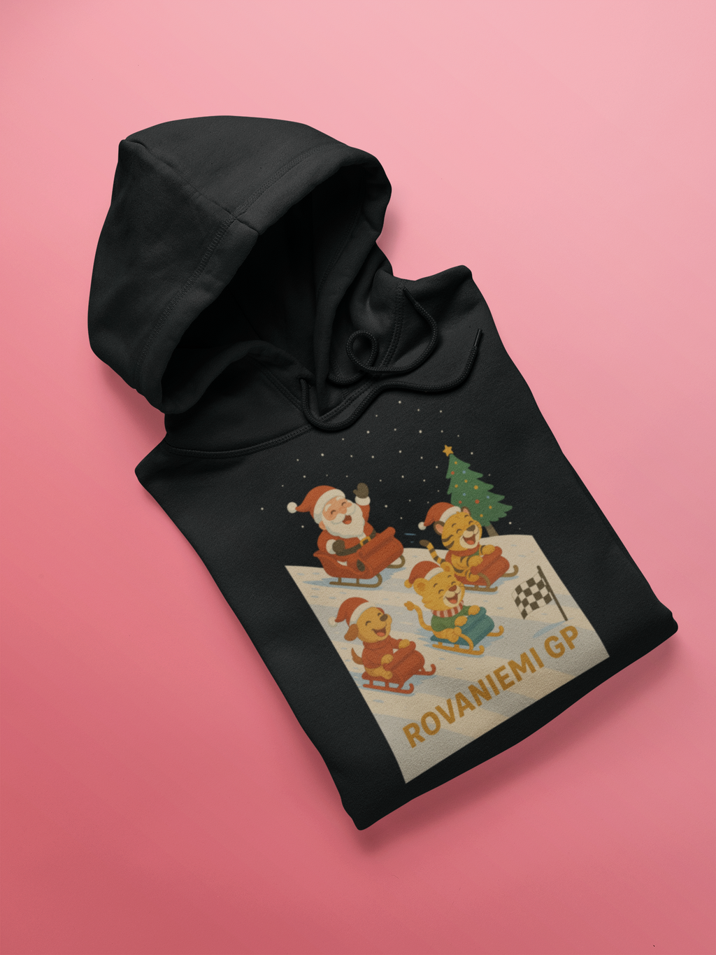 Unisex Kids Hoodie Rovaniemi GP Black Adventure Hiking Camping Camper Van Beach Cruise Vacation Road Trip Wildlife Safari Wanderlust Explorer Nature Lover Mountain Outdoor Adventure Travel Vacation Camping Campfire Graphic Quote T shirt