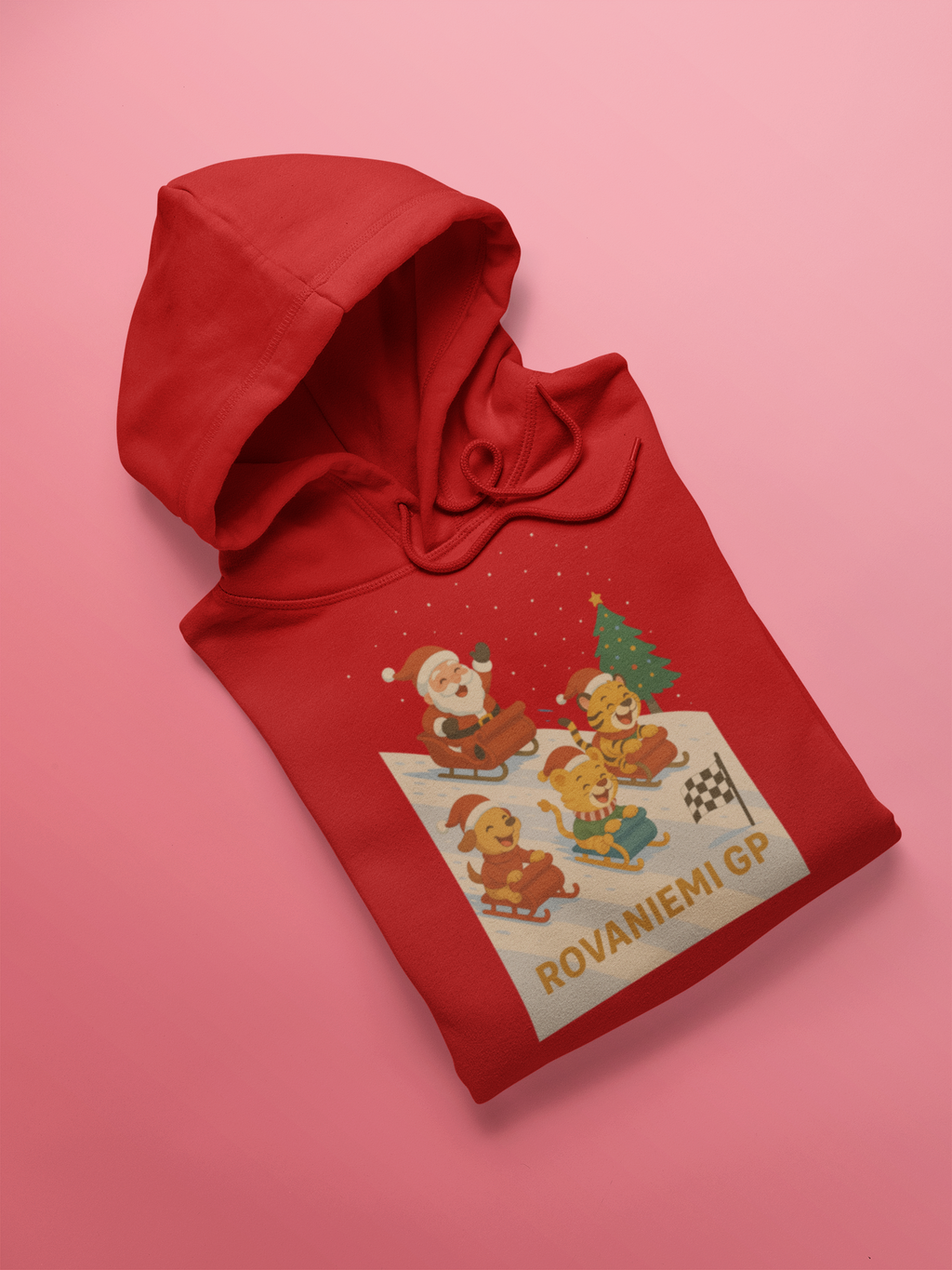 Unisex Kids Hoodie Rovaniemi GP Red Adventure Hiking Camping Camper Van Beach Cruise Vacation Road Trip Wildlife Safari Wanderlust Explorer Nature Lover Mountain Outdoor Adventure Travel Vacation Camping Campfire Graphic Quote T shirt