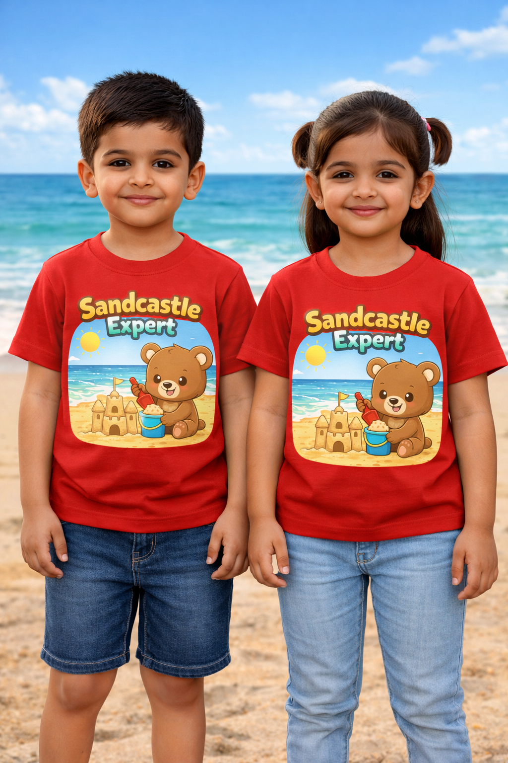 Sandcastle Expert Kids Beach Travel T Shirt Adventure Hiking Camping Camper Van Beach Cruise Vacation Road Trip Wildlife Safari Wanderlust Explorer Nature Lover Mountain Outdoor Adventure Travel Vacation Camping Campfire Graphic Quote T shirt