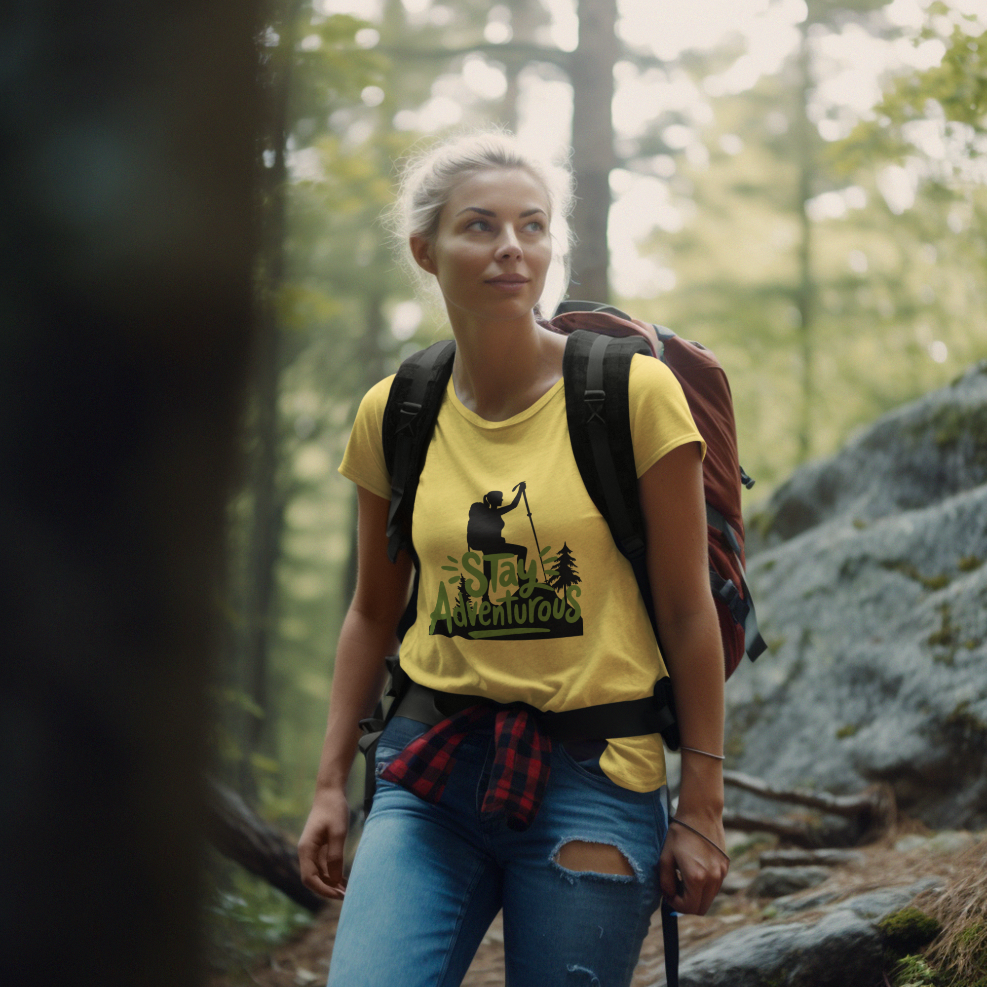 Unisex Stay Adventurous Cotton T-Shirt