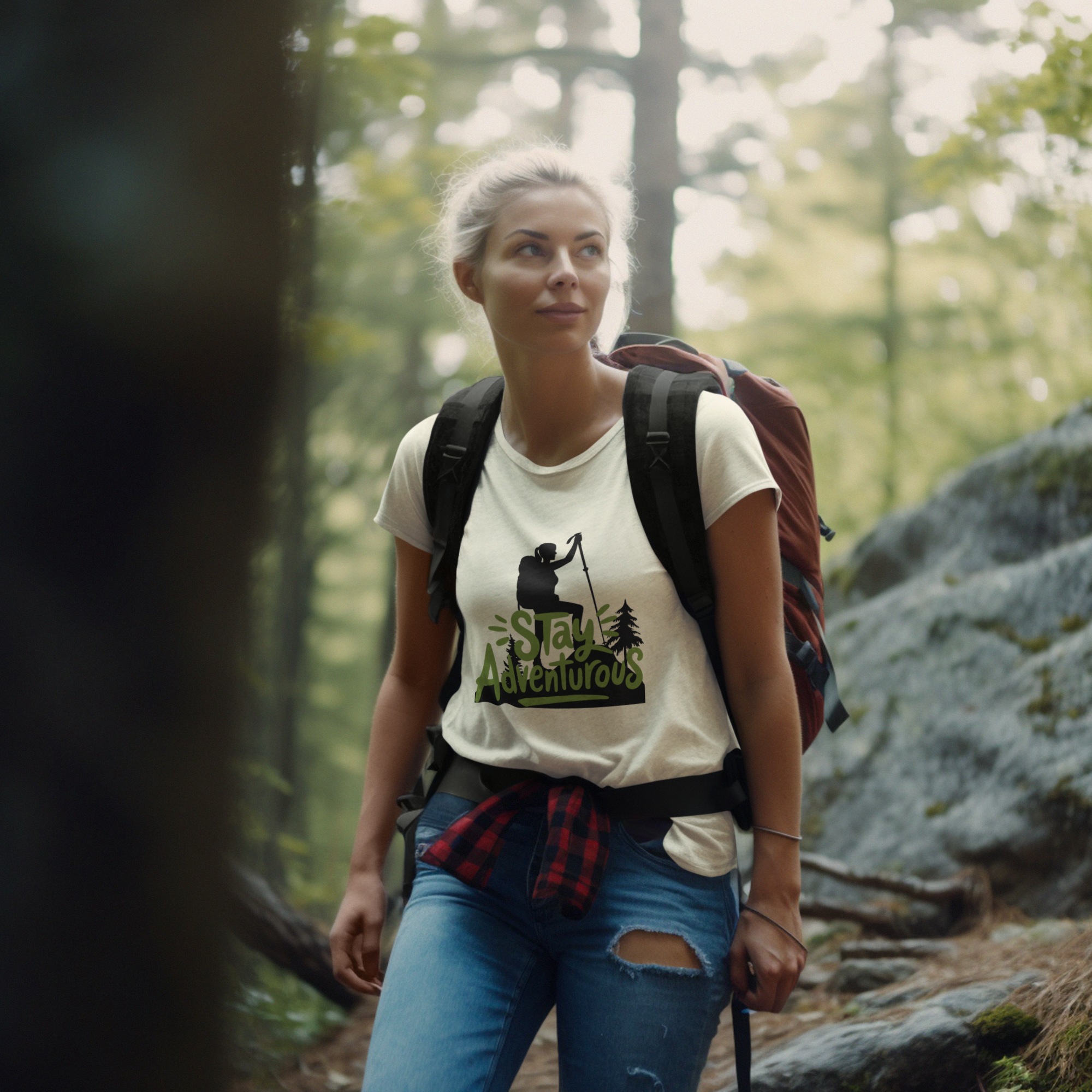 Unisex Stay Adventurous Cotton T-Shirt