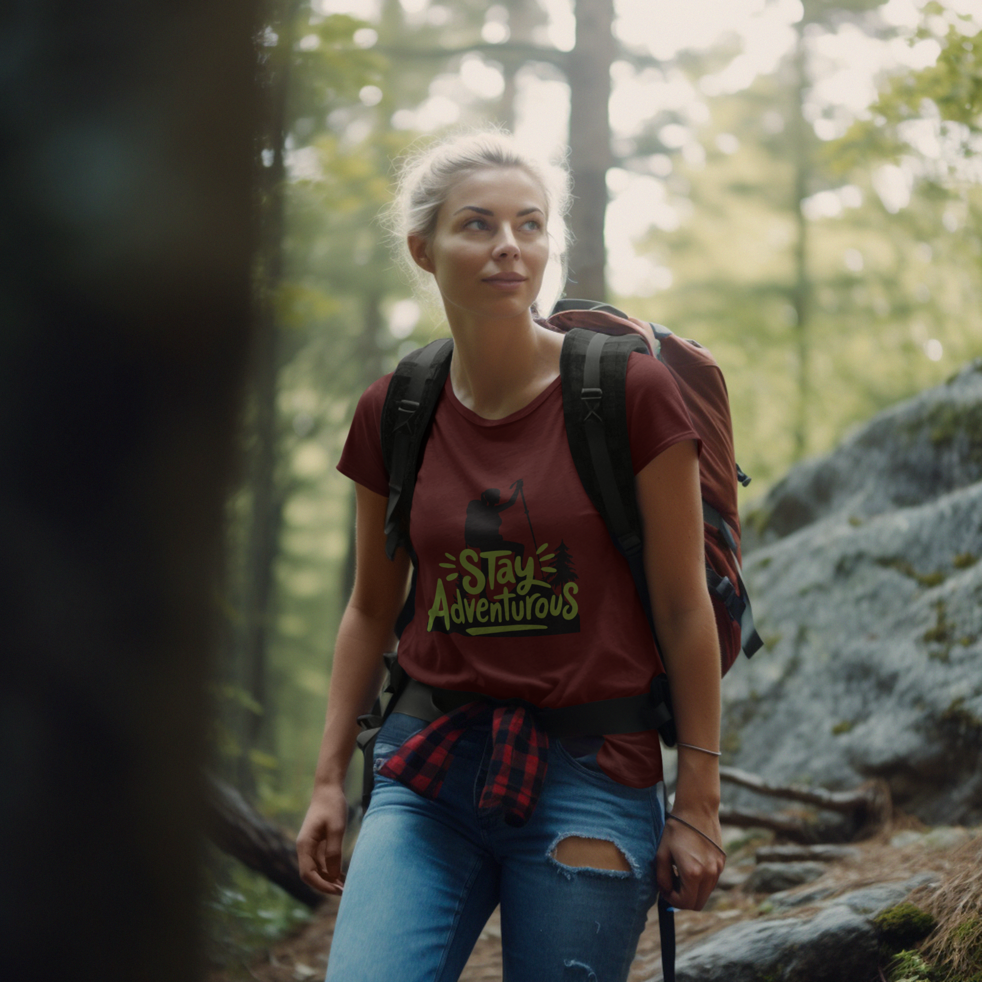 Unisex Stay Adventurous Cotton T-Shirt